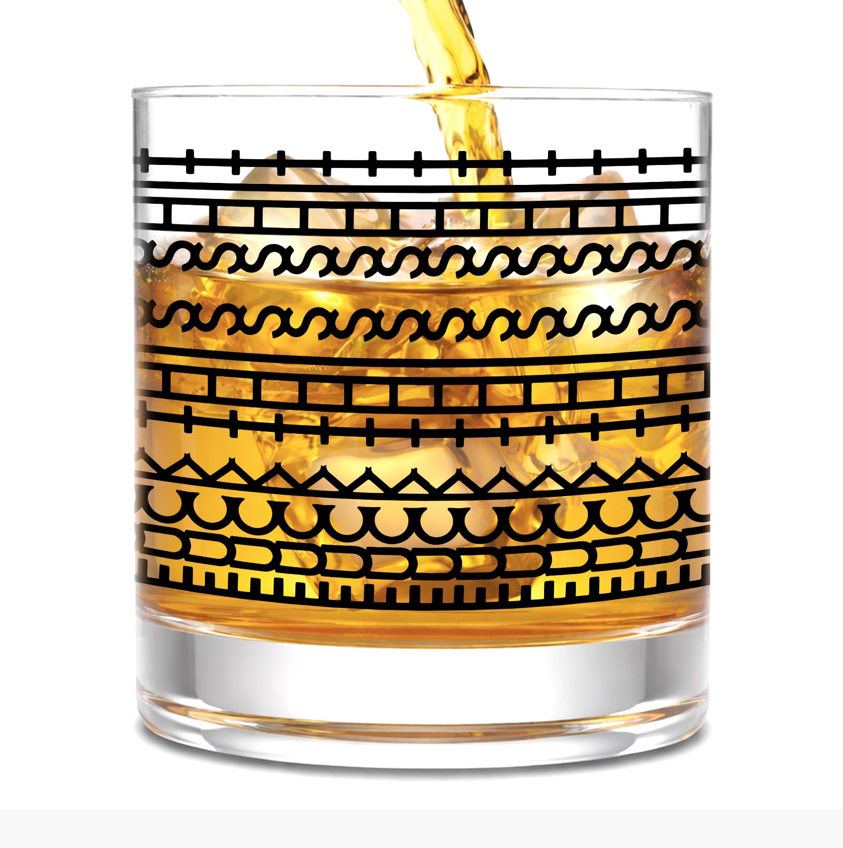 Hidden Message Gag Gifts for Men - Unique Funny Birthday Gifts for Men, Coworker, Friends, Boss, Him - F This S 10oz Whiskey Rock Glass