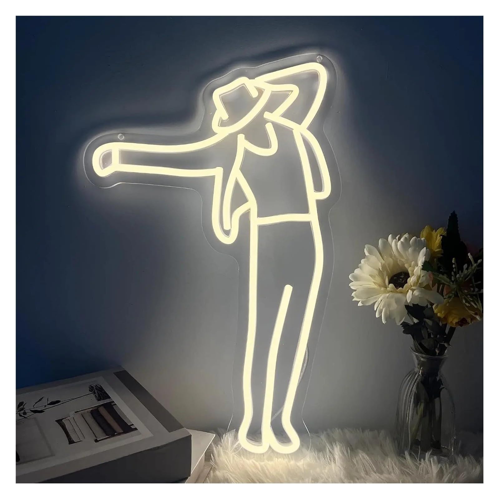 Insegna al Neon Insegna Al Neon A LED Con Figura Danzante Astratta