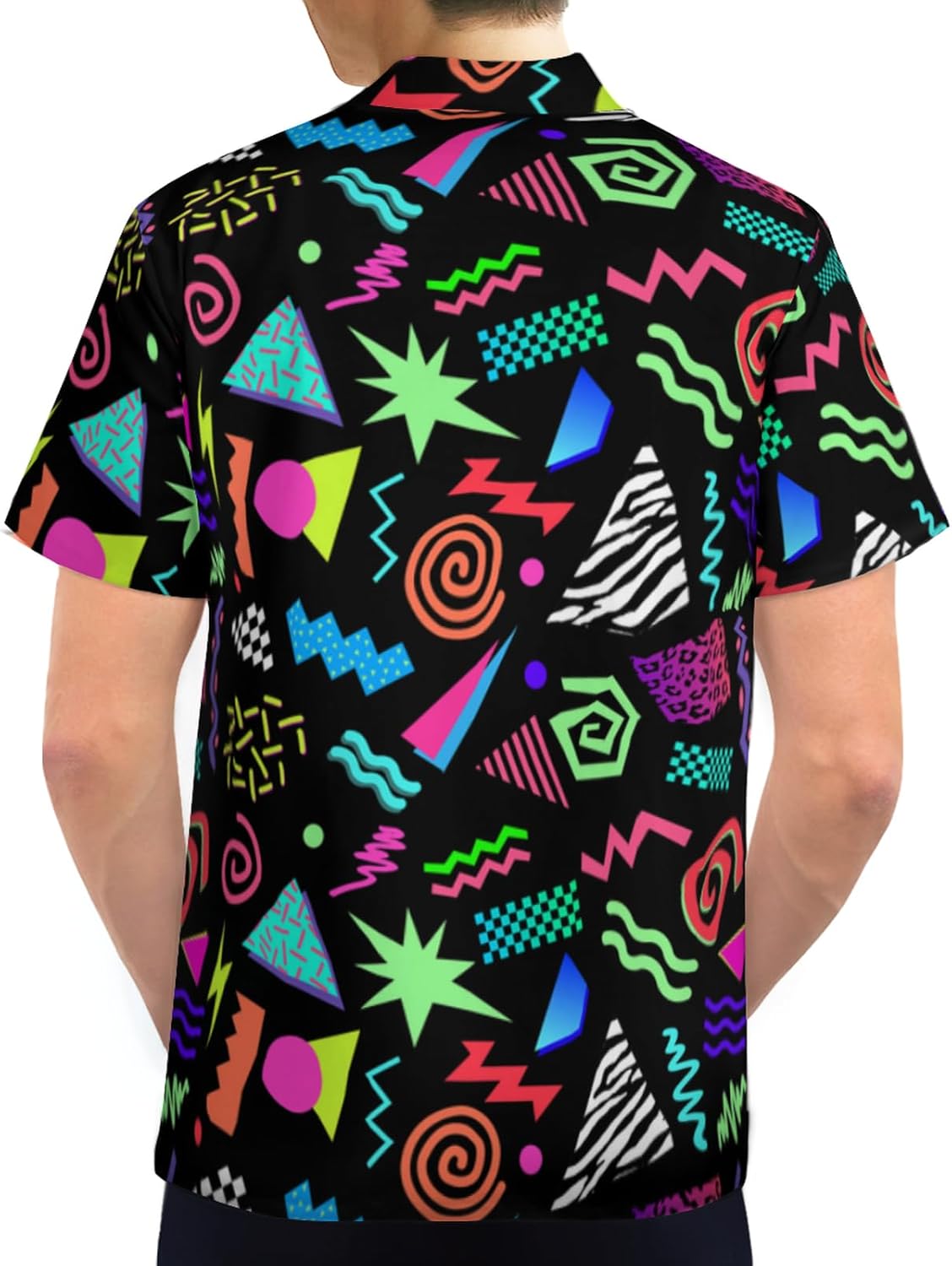 Mens Hawaiian Shirts Short Sleeve Button Up Beach Shirts - Image 3