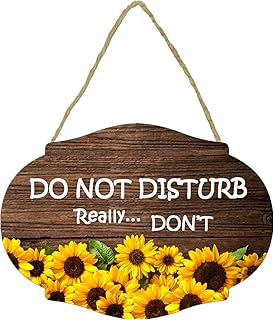 Do Not Disturb & Welcome Double-Sided Wooden Door Sign for Home, Offices, Clinics, Law Firms, Hotels (10"x 5")