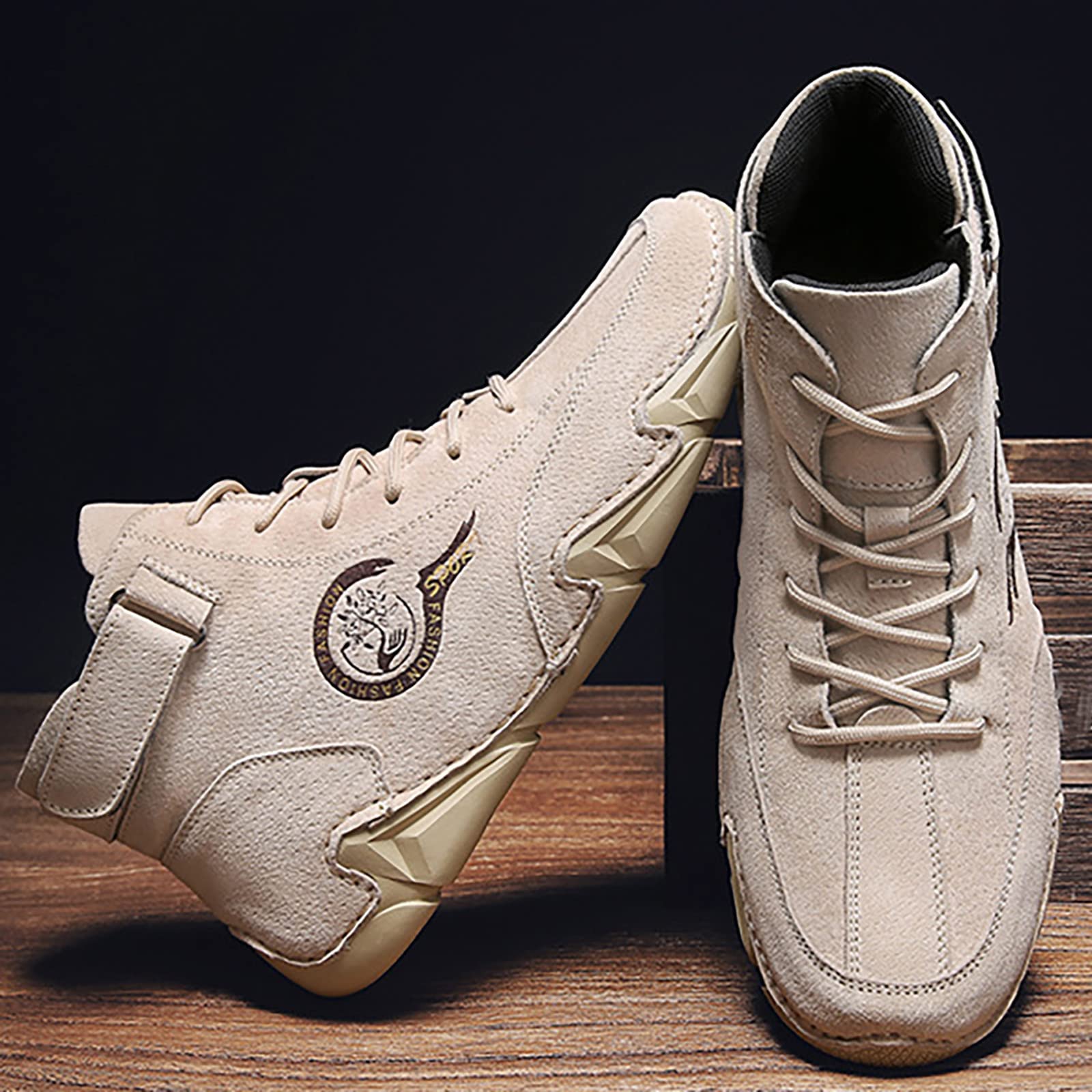 Zapatillas de piel sintética para hombre, transpirables, para primavera y