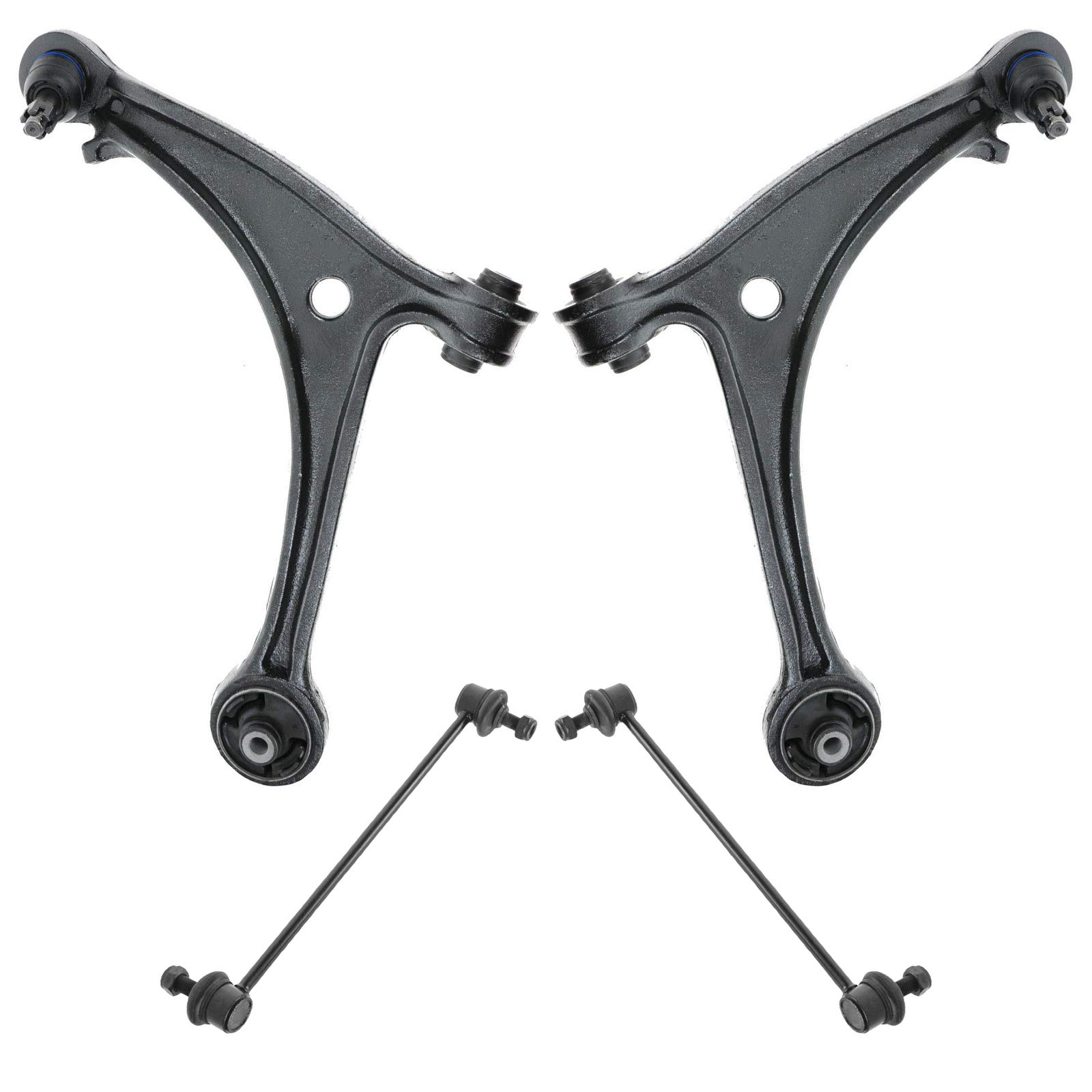 TRQ Front Suspension Kit Control Arm with Ball Joint Sway Bar Stabilizer Link Compatible with 2005-2006 Honda Odyssey