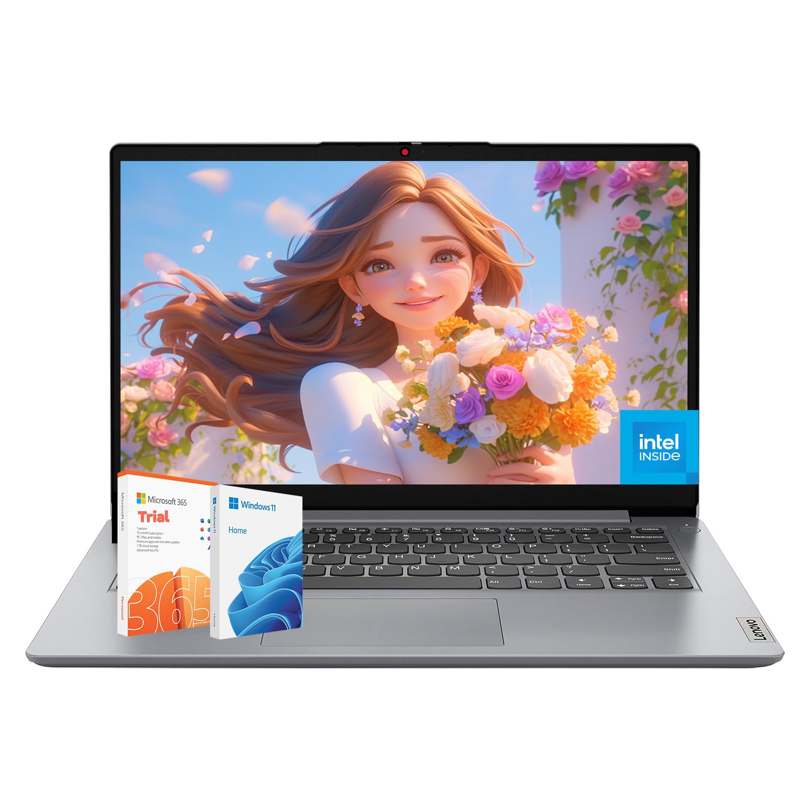 Lenovo IdeaPad 14" Laptop for Home & Students – 20GB RAM, 2TB Storage (1TB SSD + 1TB Cloud), Intel Core Processor, Windows 11 Home, 1-Year Microsoft Office 365 – Mouse Not Included