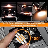 Vista 4 de 24 Pieces Dome Light LED Car Interior Bulb Kit Set 194 T10 DE3175 578 31mm 42mm Bulbs Interior Replacement Lights for Car Map License Plate Door