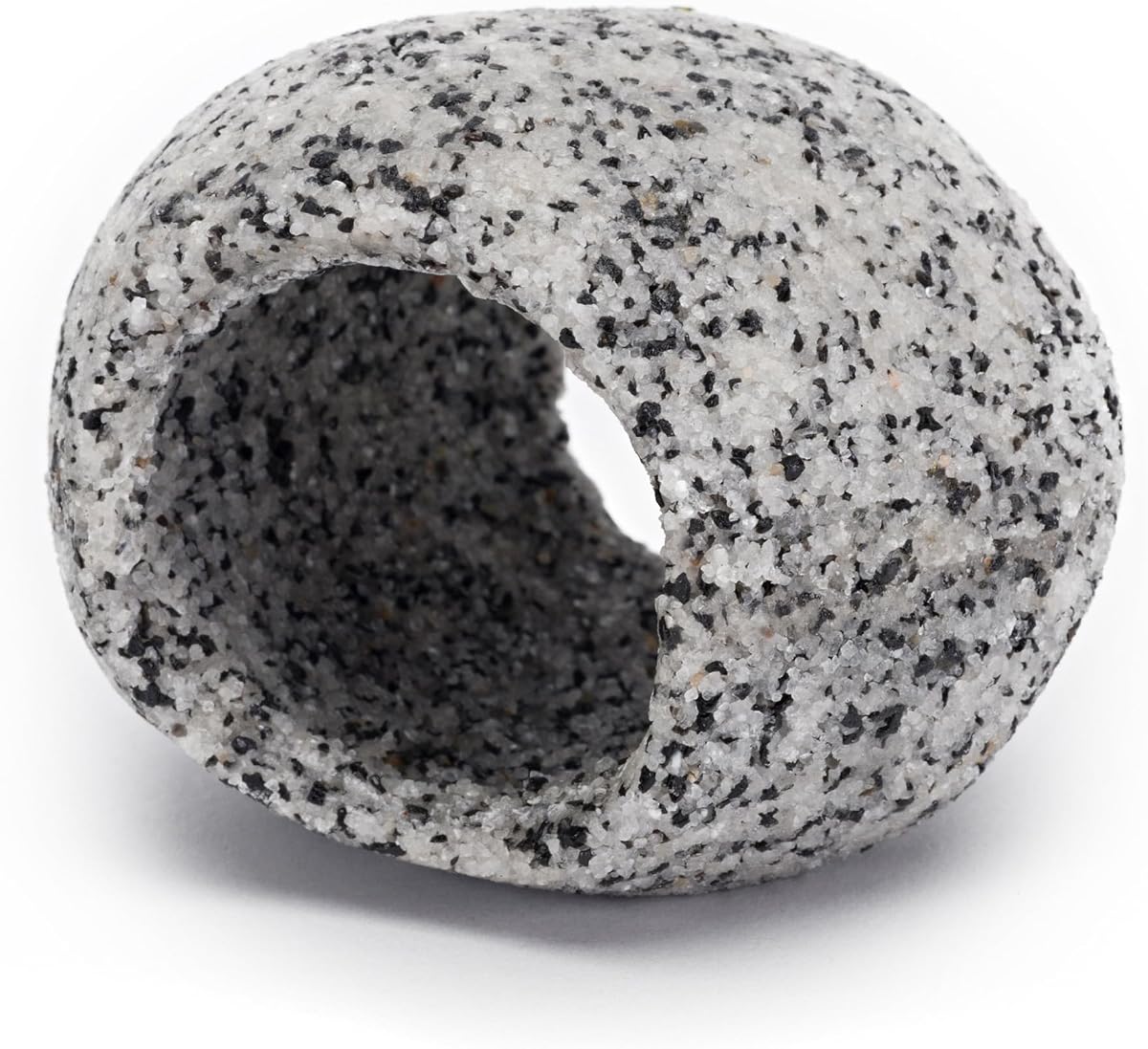 Deco-Replicas Granite Aquarium Ornament & Hideaway – Realistic Stone Appearance – Safe for Freshwater and Saltwater Tanks – Small Size, White (RR1071)