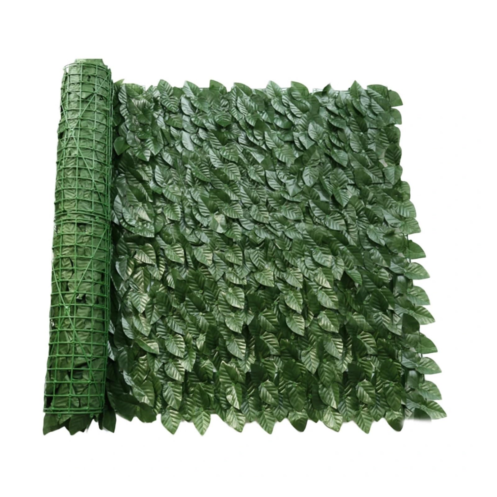 Dunsby 1 Pc Garden Screening Leaf Fence Panels Plastic Artificial Hedges Wall Screen Stitchable Greenery Multifunctional Garden Home Decor(1 Pc)