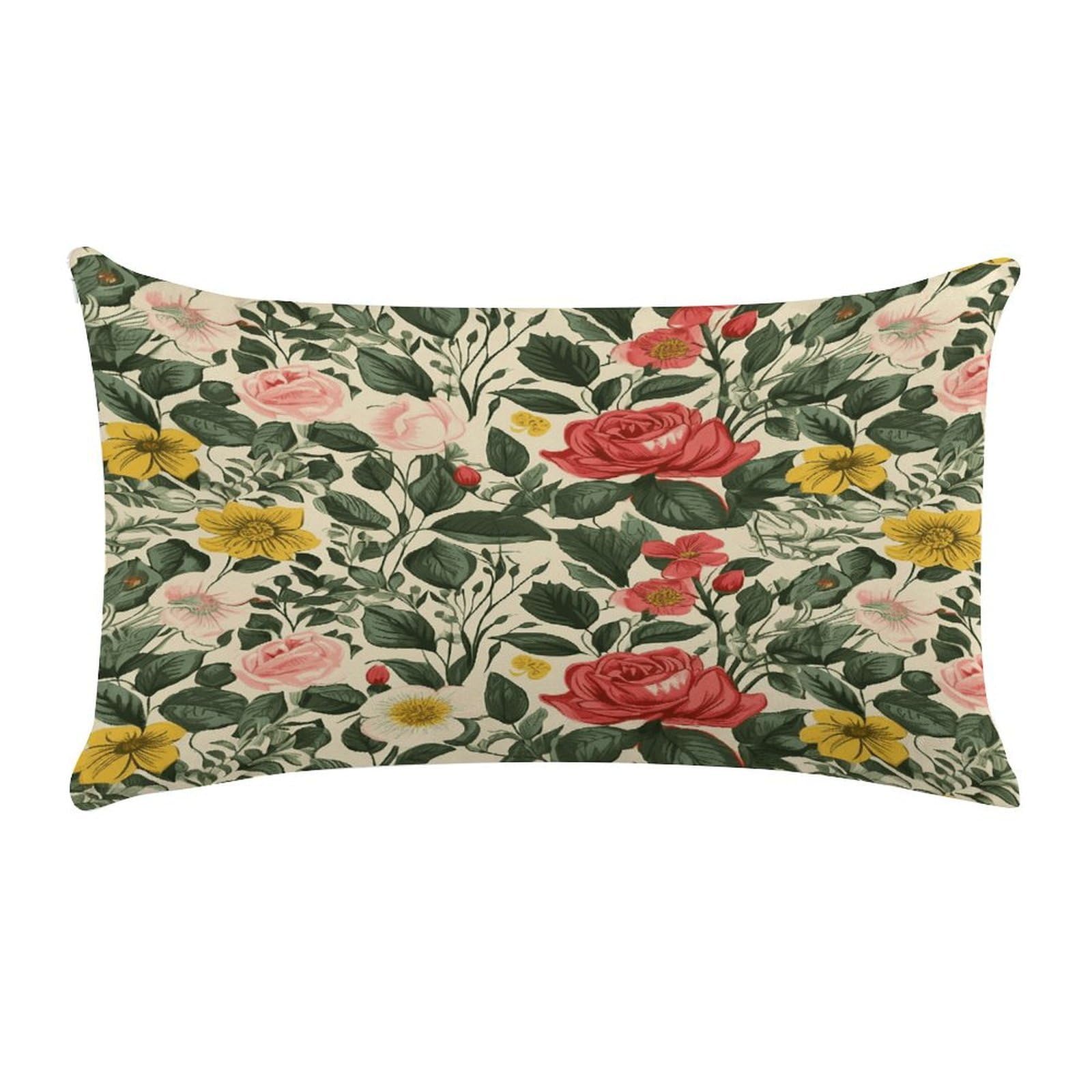 Wsoihfec Style Rosecushion Case Throw Pillow Cover