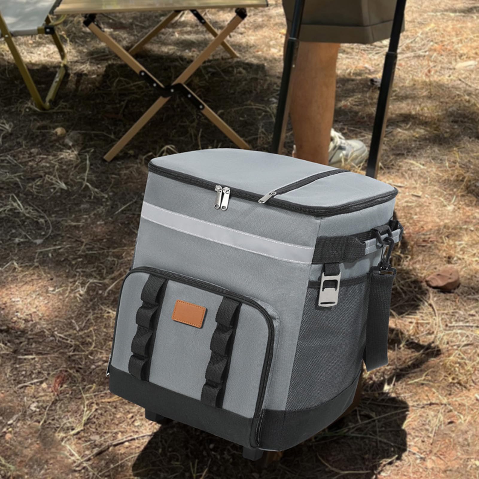 Frequer più Fresco con Ruote e Maneggiare la Borsa di Raffreddamento per il Pranzo più Fresco con Ruote 35L Rolling Refrigeratore con Ruote e Gestire una Borsa di Raffreddamento
