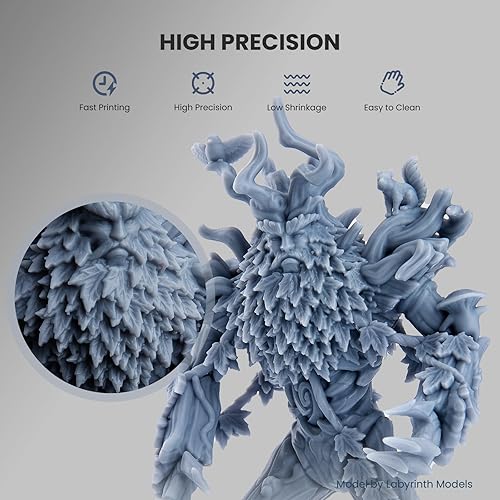 Miniatura 2 de ELEGOO Resina de impresora 3D de 405 nm, curado UV, resina de fotopolímero estándar 2.0 para impresión LCD 3D, alta precisión, bajo olor, orquídea,