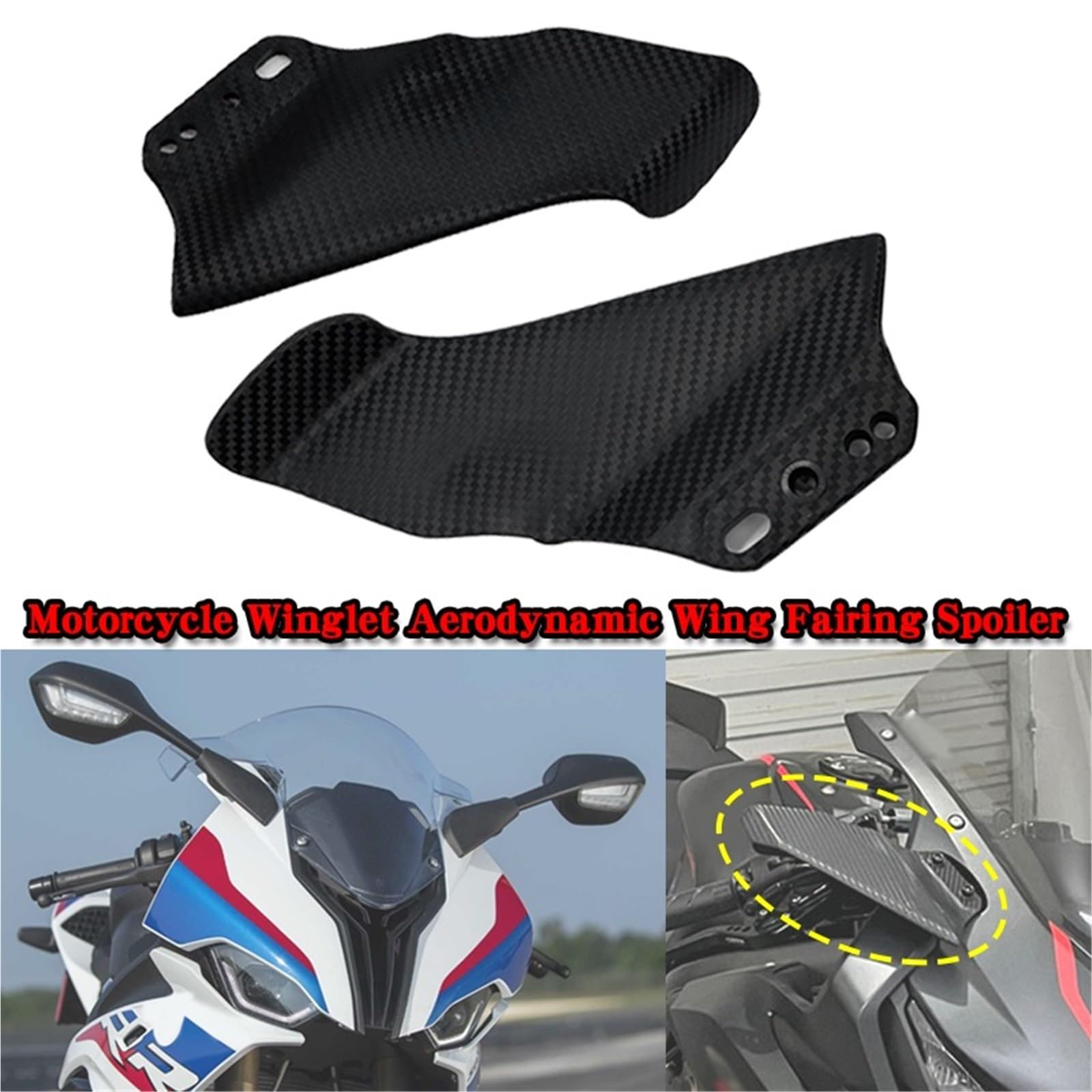 Front Bumper Splitter dachowy Pasuje do DUCATI 1198 1098 999 848 749 Winglet Aerodynamiczny spojler owiewka skrzydło