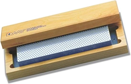 Diamond Machining Technology DMT 8" Diamond Whetstone Bench Stone, Coarse Grit Sharpener with Hardwood Box W8C