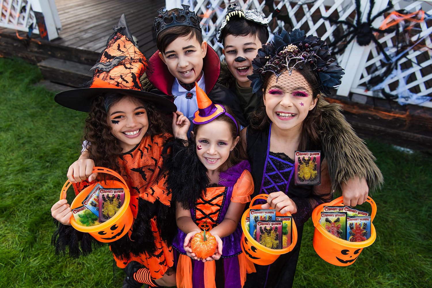 Fruidles Halloween Large Creepy Gummy Candy, Soft Chewy Gummy Candies, 4 Gummies per Pack (32 Large Gummies)
