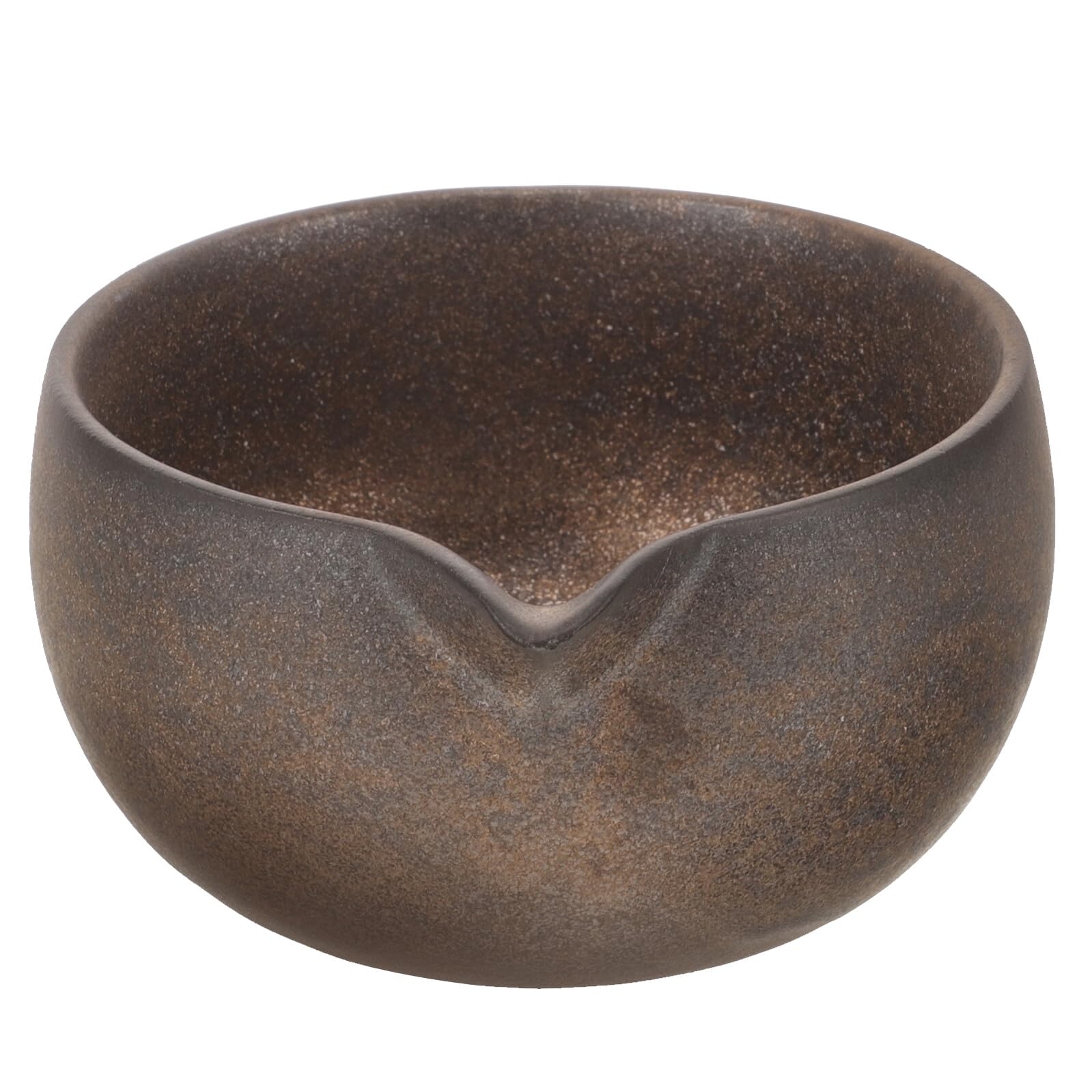 Ipetboom Ciotola in Ceramica per Matcha con Beccuccio, Tazza da Tè Giapponese Tradizionale per Cerimonia del Tè, Ciotola Matcha Artigianale per Degustazione e Rituale Giapponese