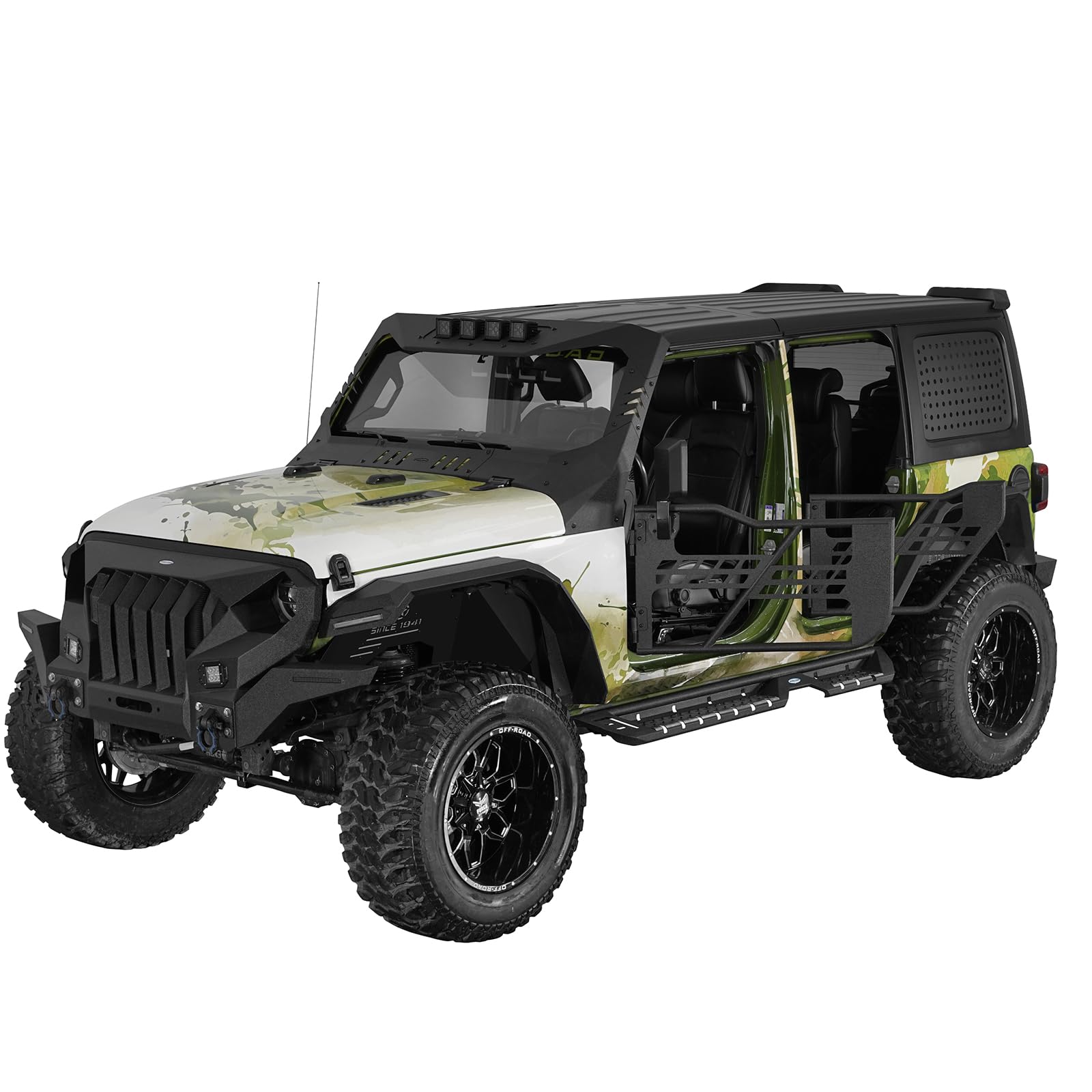 Amazon | V8 GOD JL ラングラー チューブドア 交換用 ハーフドアガード