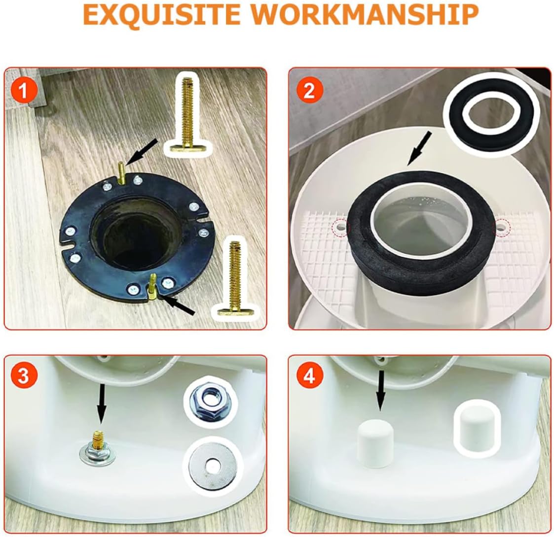 Rv Toilet Seal Kit Replacement with Rubber and Copper Gaskets for Motorhome and Trailer Toilets Easy Installation and Improved Flushing Pressure