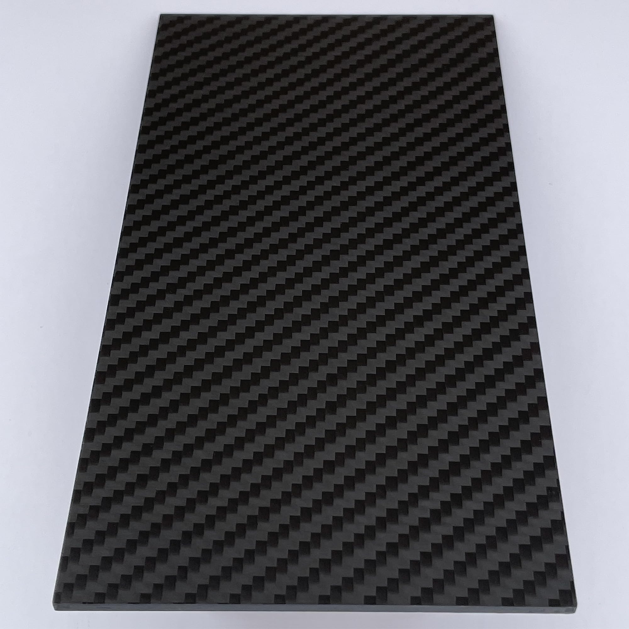 Plaque Fibre Carbone 100x200mm épaisseur 3mm - 3K Twill Mat - Pour CNC Et Projets High-tech