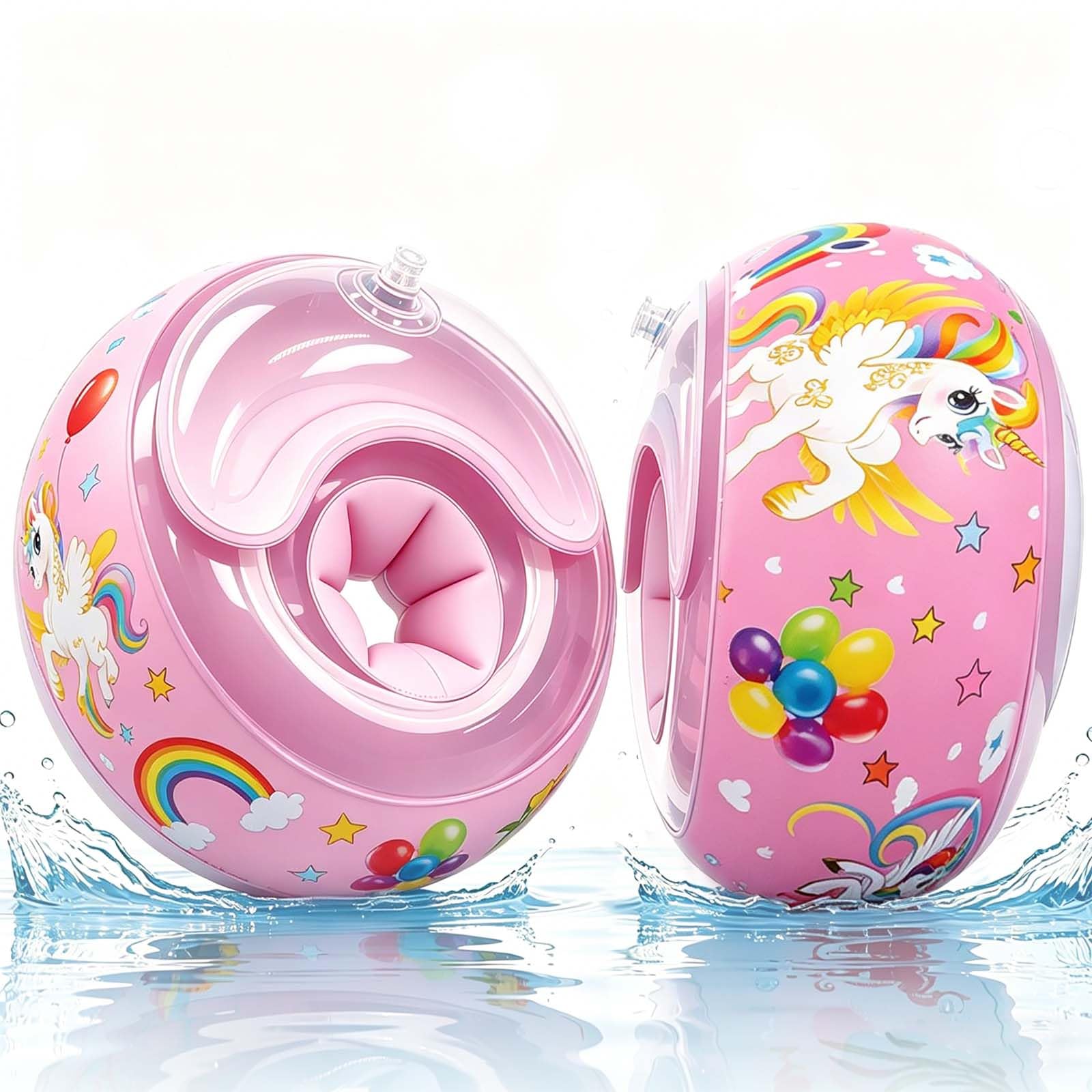 Funnity Braccioli Bambini 1-6 Anni, 3 Airbag Indipendenti, per Bambini 6-20 kg, Ausili per il nuoto per Bambini di età Superiore a 1 Anno