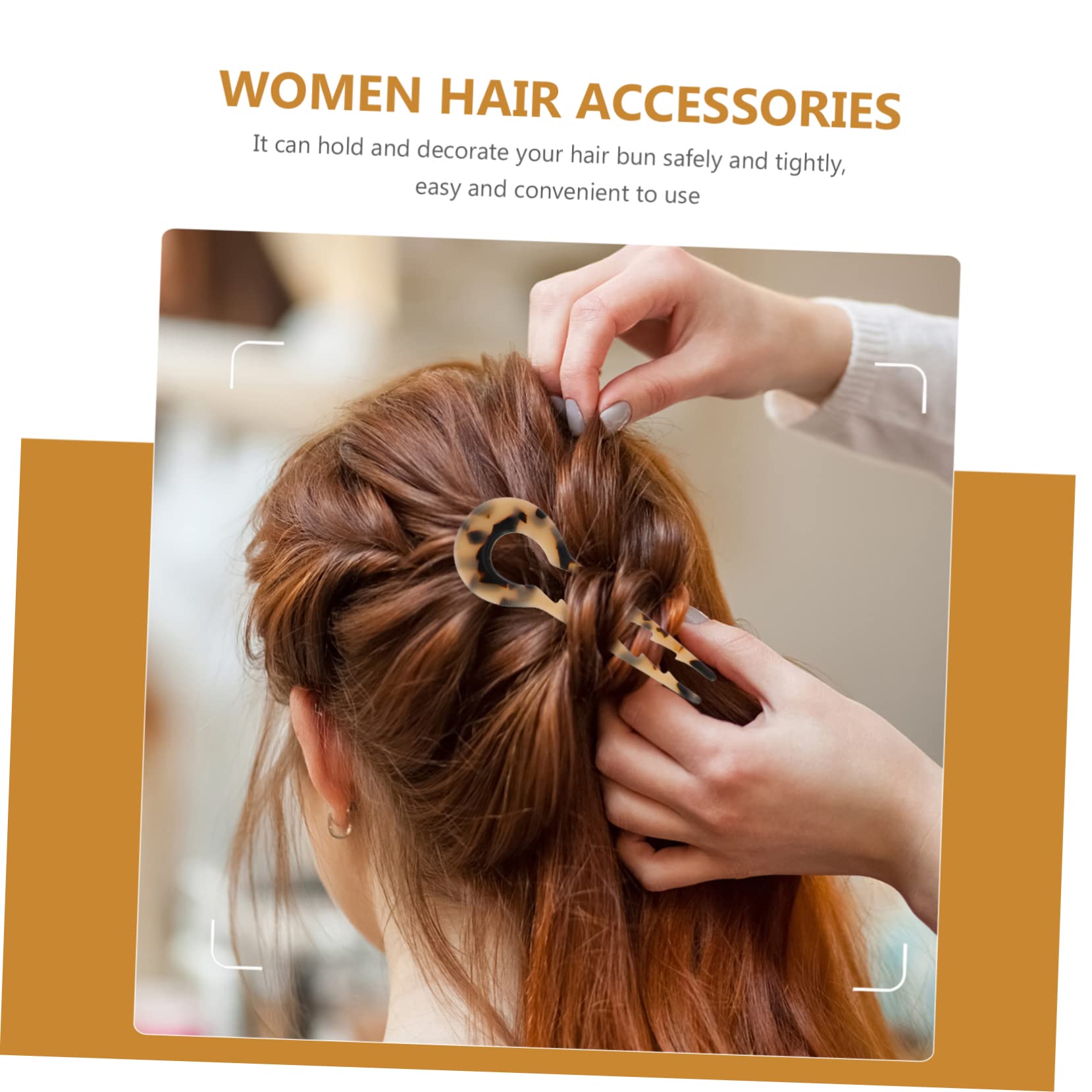 Healeved 16stücke U-förmige Haarnadeln Aus Acetat Rutschfeste Haarspangen Schildpatt Und Blumenmuster Elegantes Haarschmuck Für Hochzeiten Und Besondere Anlässe