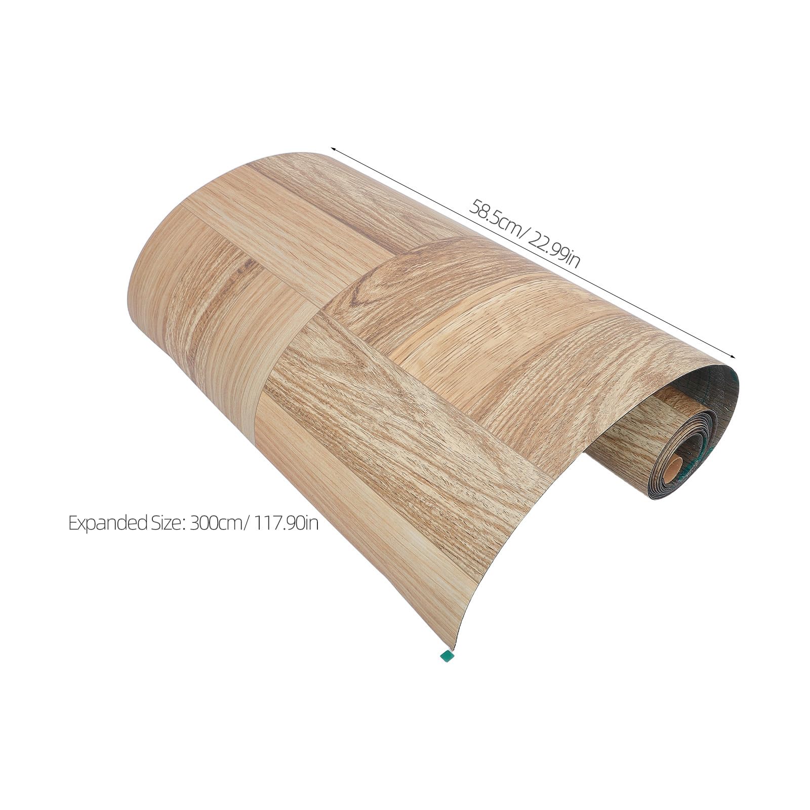 DOITOOL 1 rolka wykładziny winylowej o strukturze drewna – olejoodporna, wodoodporna, samoprzylepna – 118 x 23 cale, samoprzylepna wykładzina winylowa w rolce do domu, hotelu, sypialni i biura