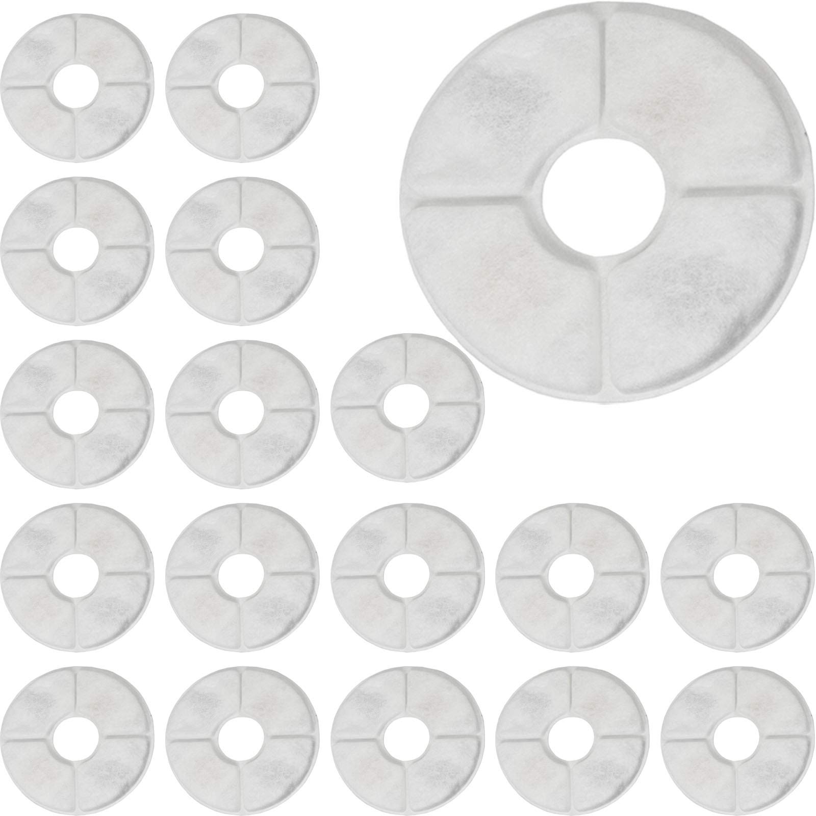 SPARES2GO Filtros de agua compatibles con Catit Flower Fresh Clear Cat Pet Fuente (Pack de 18)