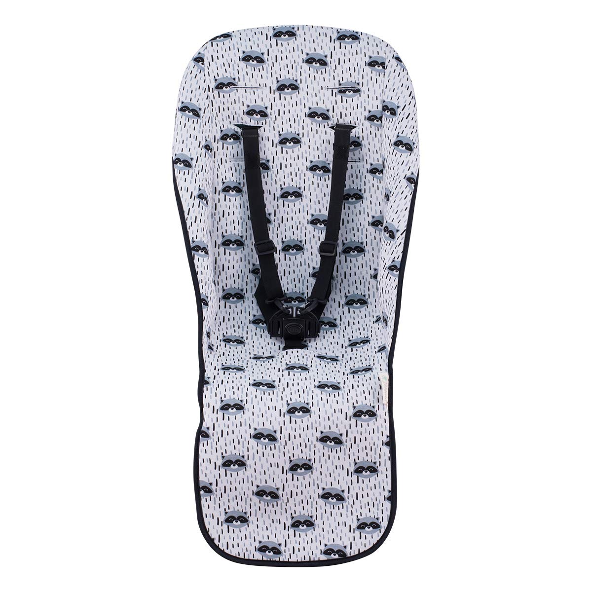 JYOKO KIDS Materassino per passeggino compatibile con Uppababy Vista e Cruz 100% Cotone (Raccoon)
