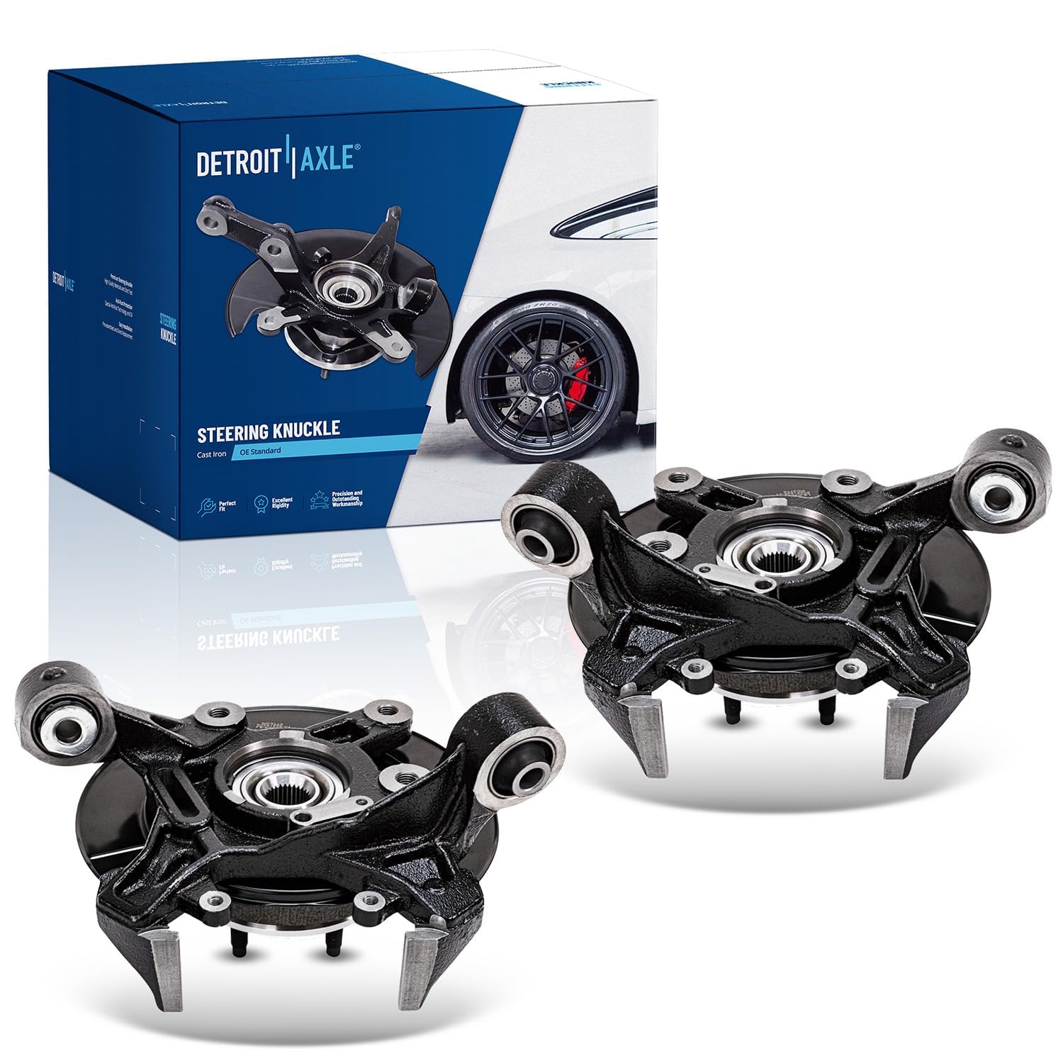Detroit Axle - Rear Steering Knuckles for 2006-2010 Mercury Mountaineer