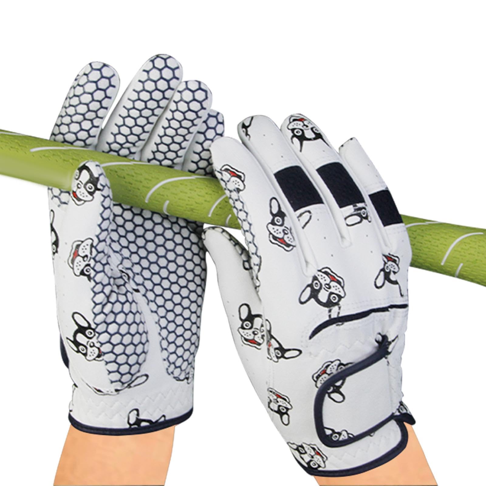 Confezione da 2 Guanti da Golf, Accessori per Le Mani, Versatili, Leggeri, Portatili, con Stampa