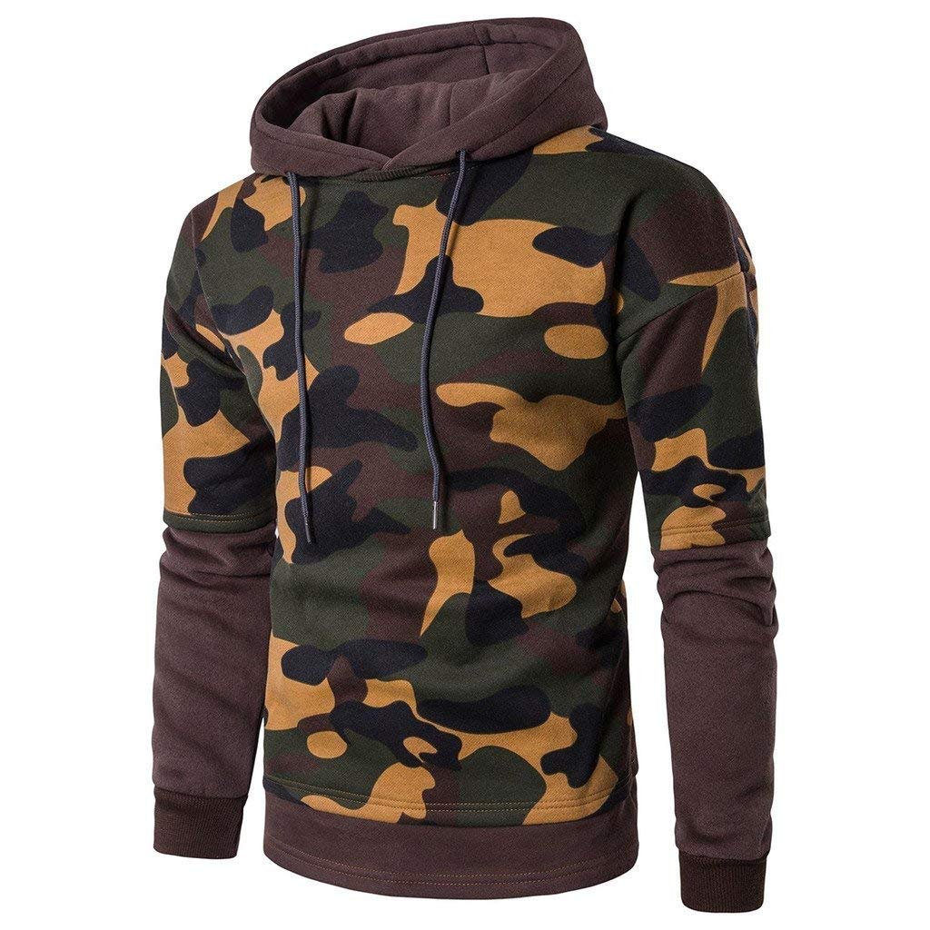 Patchwork Multicam Style bluza z kapturem męska Camouflage Casual koszulka z kapturem Baggy Sports moda męska koszulka z długim rękawem