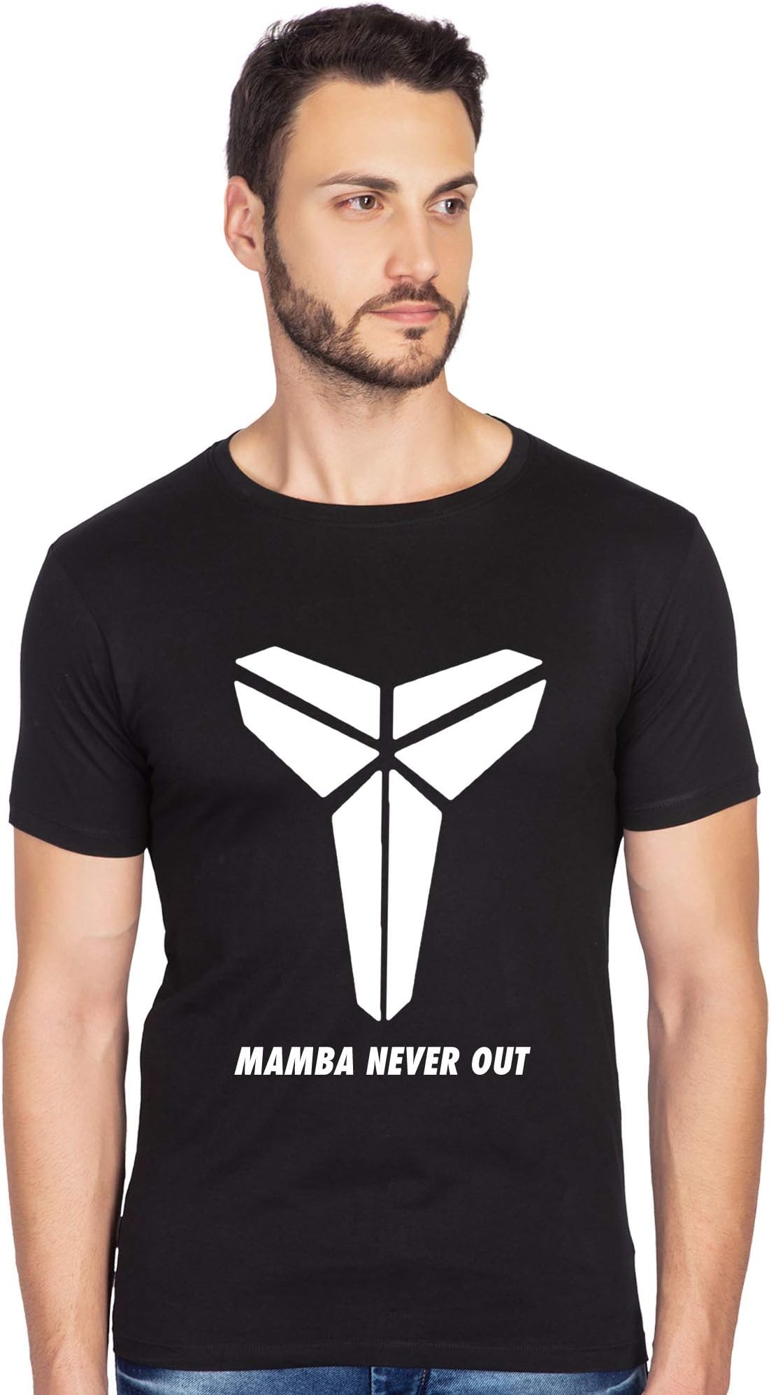 bluehaaatMen's Cotton Graphics Printed Tshirt(BHNBA;)