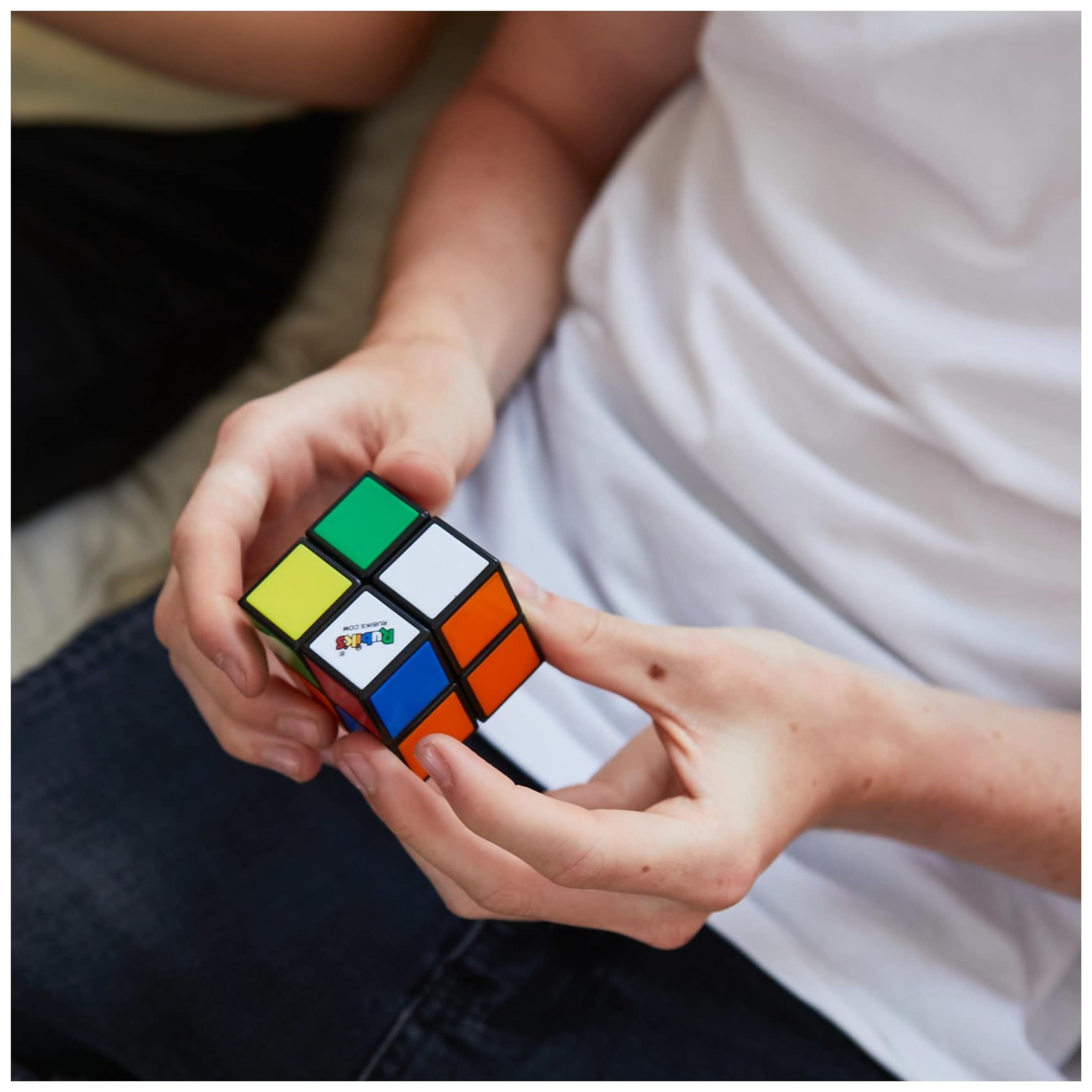 Rubiks - Pack Duo Cubo Rubik - Juego de Rompecabezas 3x3 y versión Mini 2x2 - Cubo Mágico para Desafiar la Mente - Juguetes Niños 8 Años +