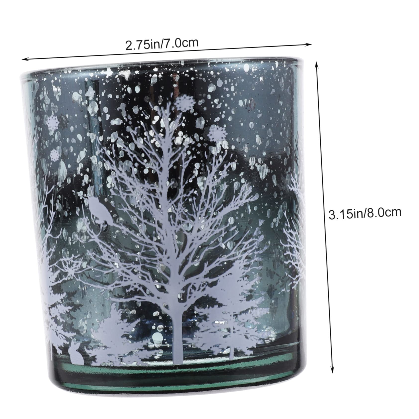 6 Piezas Portavelas De Cristal Portavelas Candelita Portavelas De Escritorio De Navidad Vela Cónica Vela De Boda Decoración para Mesa Decoración Navideña Velas De Mesa Vidrio Cabilock