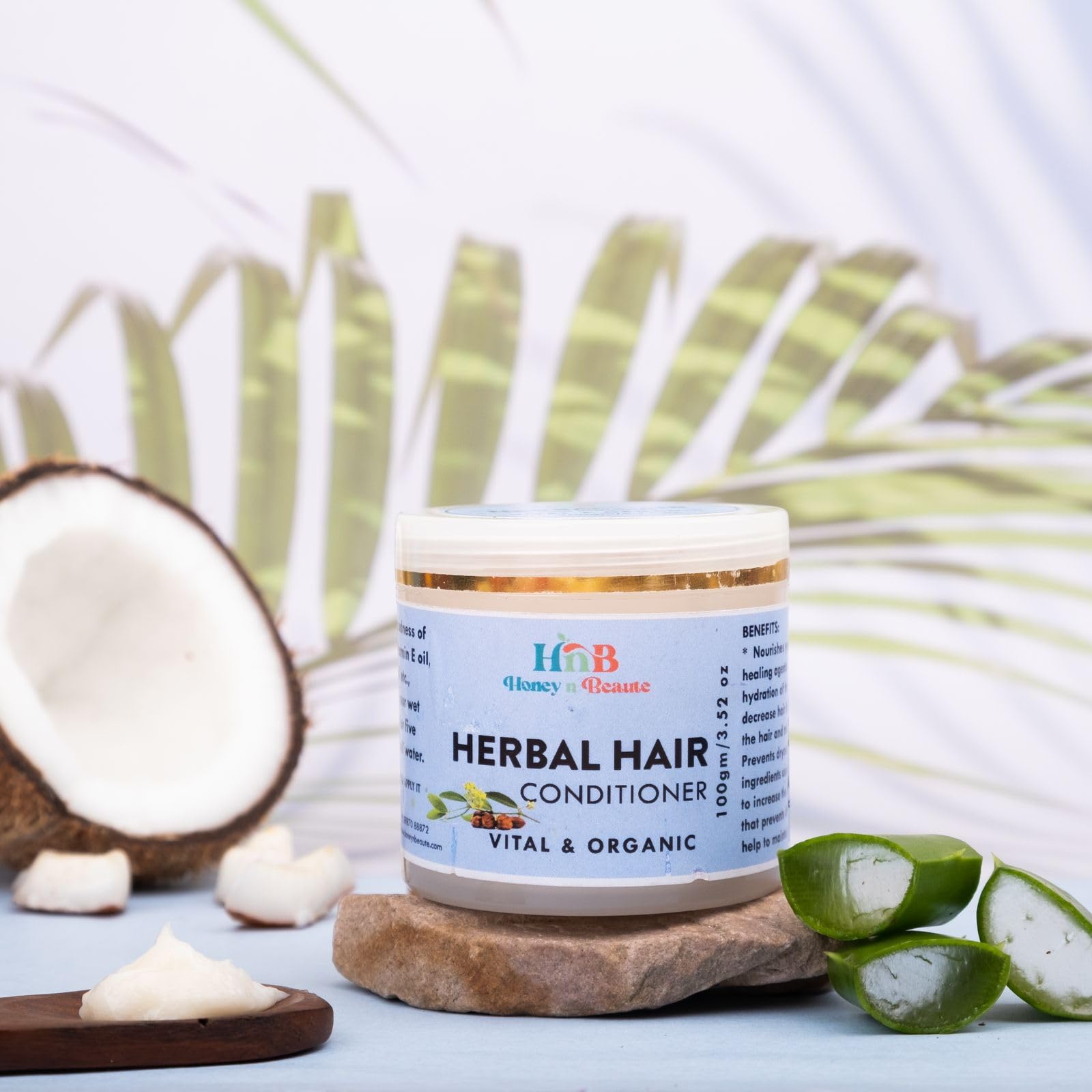 HONEY ‘N’ BEAUTE Goat Milk Conditioner | Deep Conditioning Hair Care | Infused with Goat Milk to Lock Natural Moisture | Strengthens Hair & Reduces Brittleness | Smooth & Lustrous Finish (100gm)