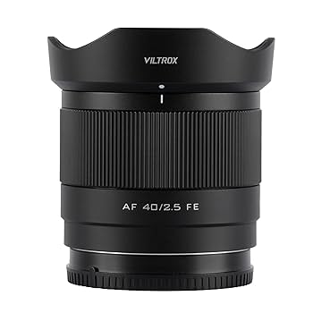 VILTROX AF 40/2.5 FE Eマウントレンズ Amazon.com : VILTROX 40mm F2.5 FE Mount Lens, AF 40mm f/2.5