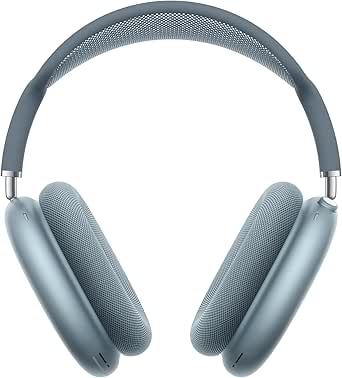 Apple AirPods Max Wireless Over-Ear Headphones, Pro-Level Active Noise Cancellation, Transparency Mode, Personalized Spatial Audio, USB-C Charging, Bluetooth Headphones for iPhone - Blue