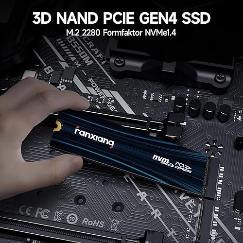 fanxiang 1TB PCIe NVMe SSD Gen 4 Gaming SSD M.2 2280, Up to 7100MB/s Compatible with PS5, Internal Solid State Drive for Gamers, Professionals, Creators S880E - 2