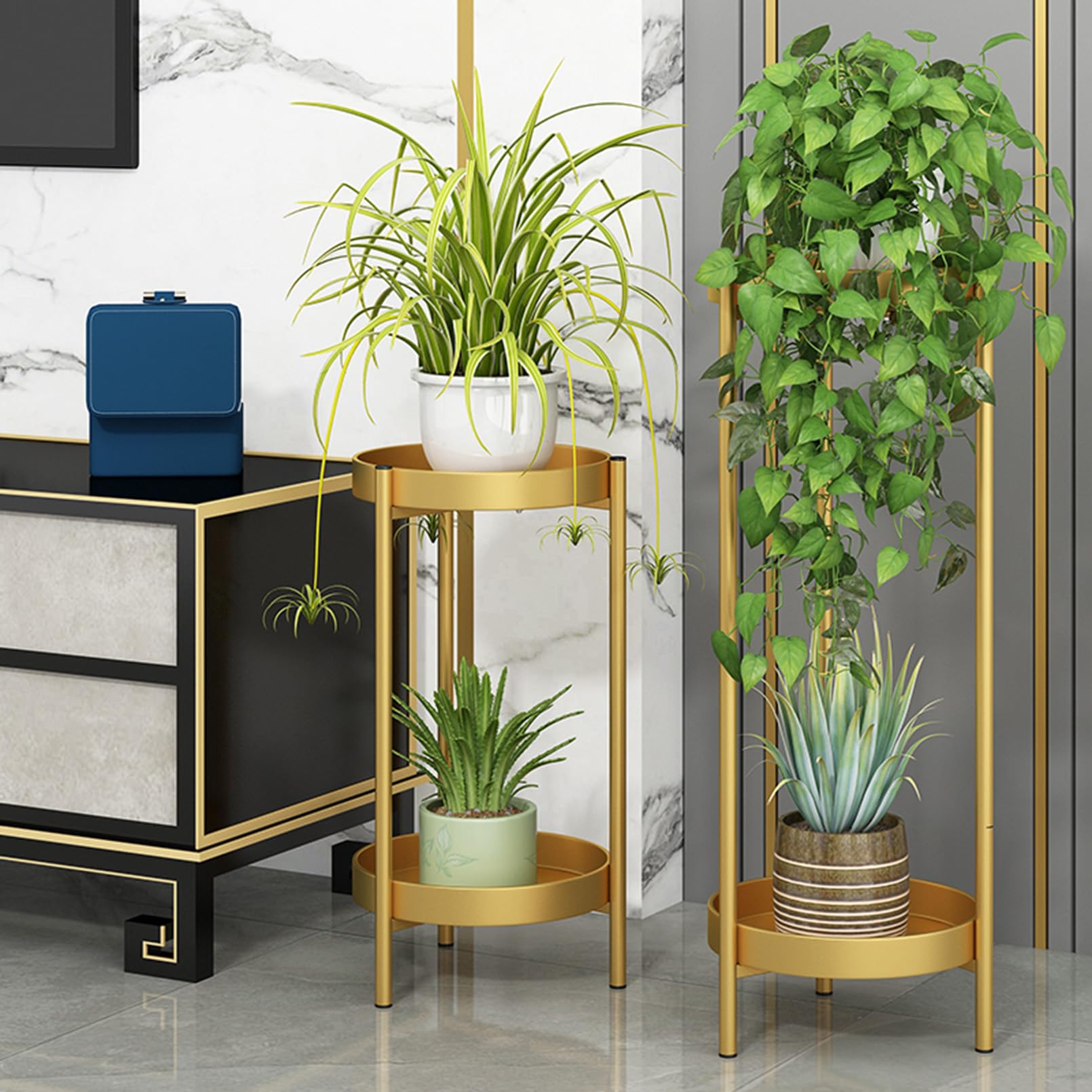 Amazon.com: Extra Tall Plant Stand Indoor,Metal Gold Tall Plant Stand Indoor  Flower Pot Holder Modern Plant Rack for Living Room Balcony Garden (White)  : Patio, Lawn & Garden