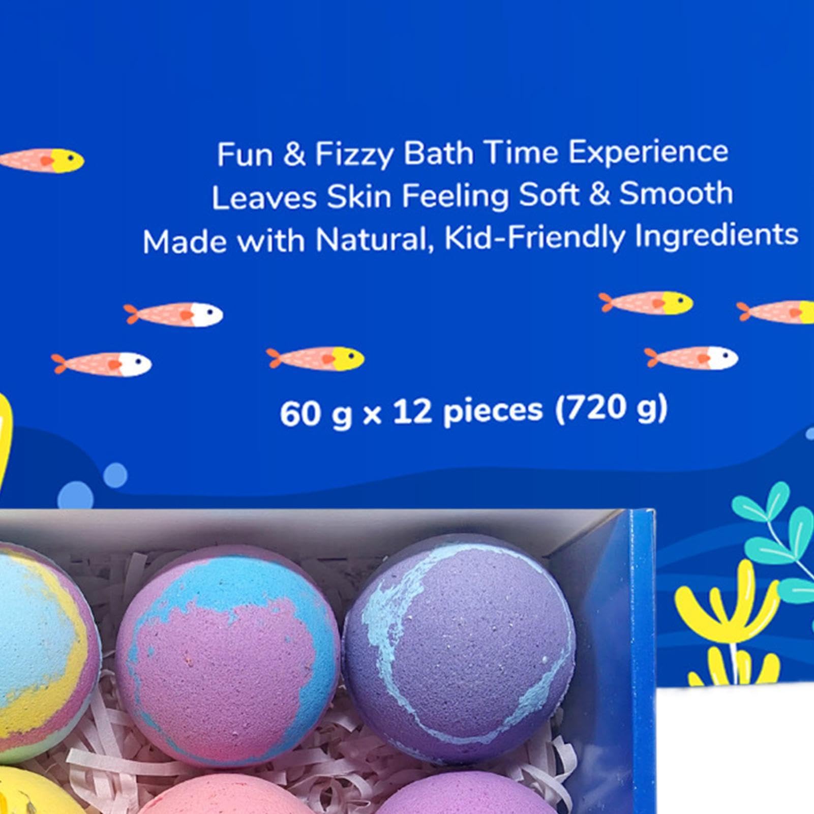 Pacchetto da bagno con bolle per donne con palla di sale detergente | 12 Pz Vasca Idromassaggio Schiumosa per Bambini Per Le Donne Madre Moglie Nonna Ragazze Giovani Casa e Viaggio