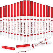 Fullhawl 18 Pcs Line Washable Markers Red Fine Tip Markers for Kid