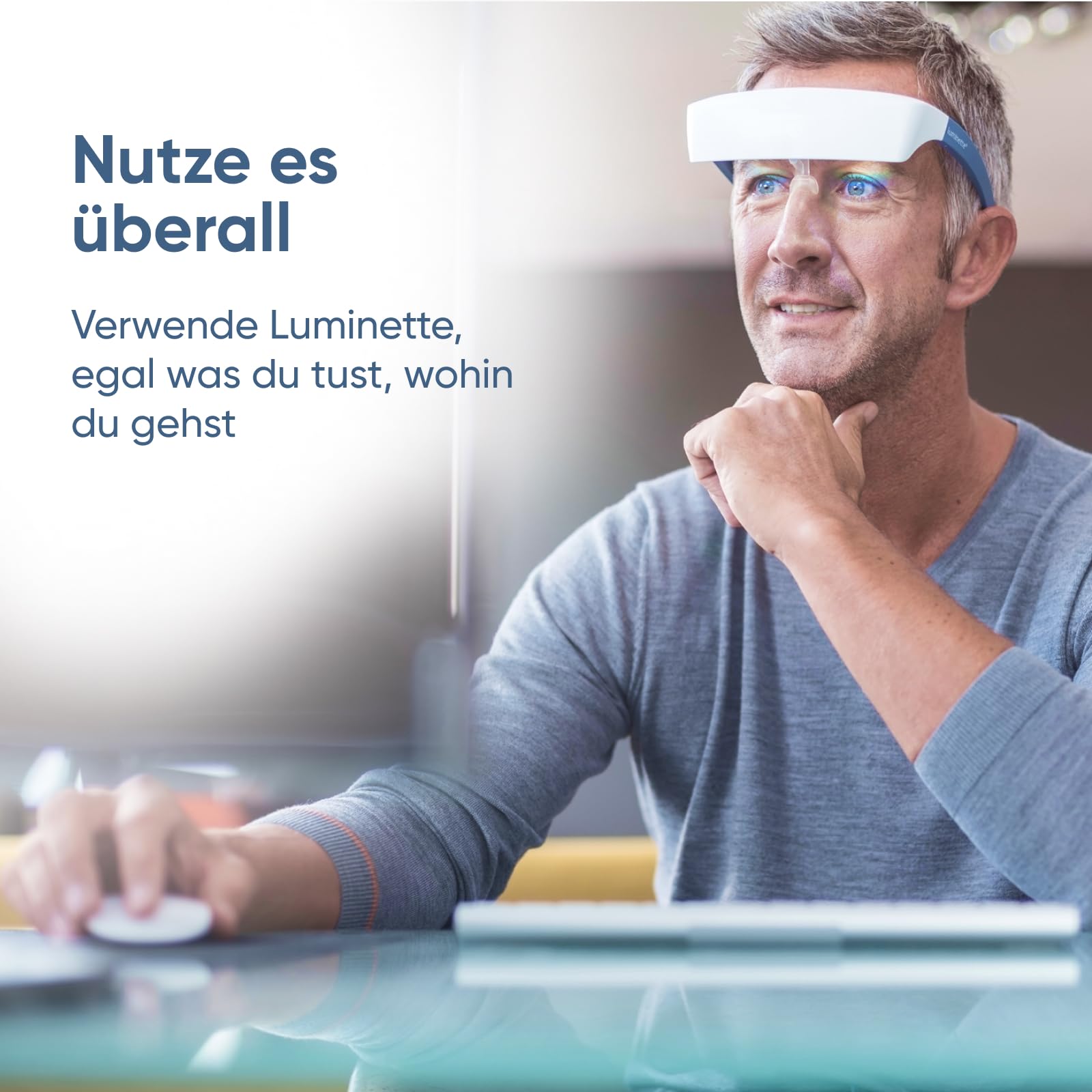 Luminette 2 Lichttherapie-Brillen (Version 2024) – Tragbare Tageslichtlampe – Natürliche Linderung für Schlafprobleme und saisonale Stimmungsstörungen