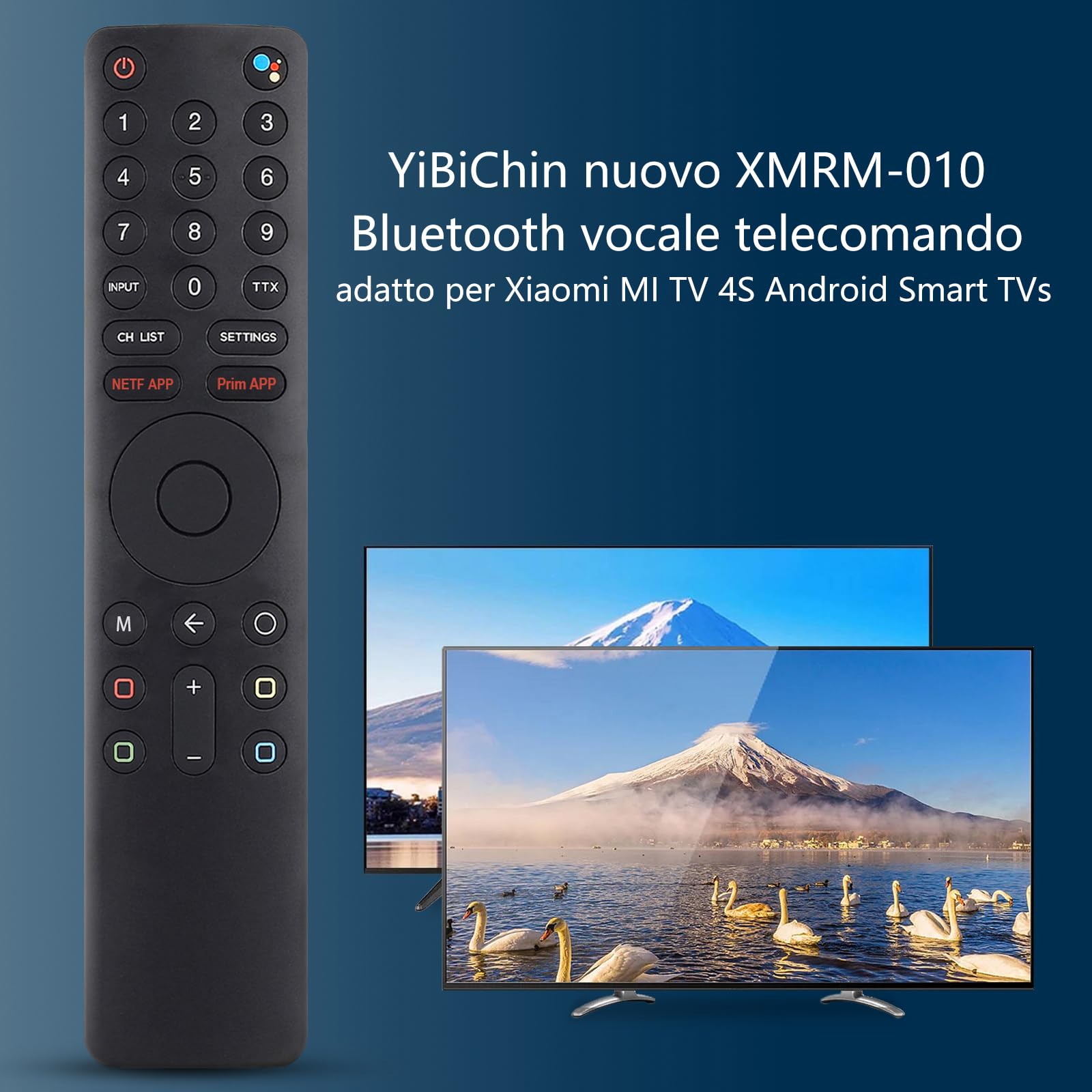 Nuovo XMRM-19 Telecomando Vocale Bluetooth Adatto per Xiaomi MI P1 3243 55 Android Smart TV, Q1 75 LED TV, per L32M6-6AEU L43M6-6AEU L50M6-6AEU L55M6-6AEU L75M6-ESG