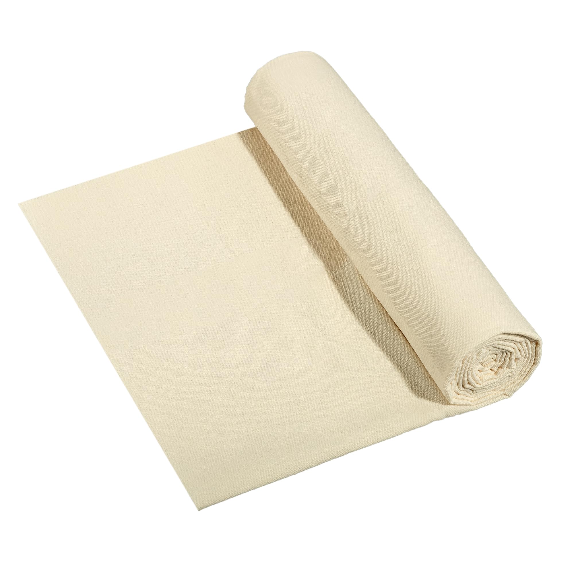 Tela de lona de algodón K Musculo, tela de lona de pato de 60 de ancho para manualidades, pintura, decoración del hogar hecha a mano, natural, 2 yardas