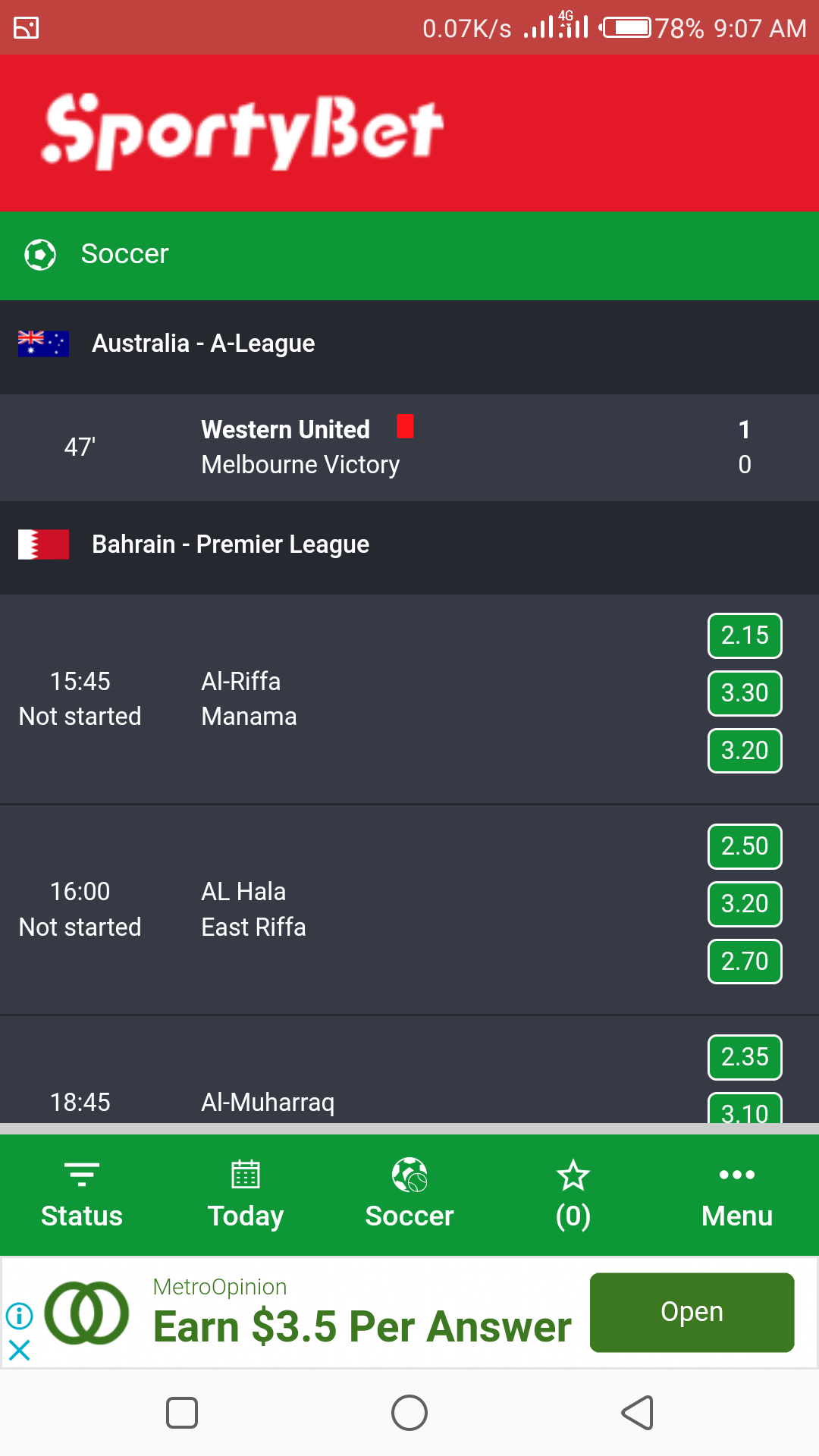 Sporty.betapp App on Amazon Appstore