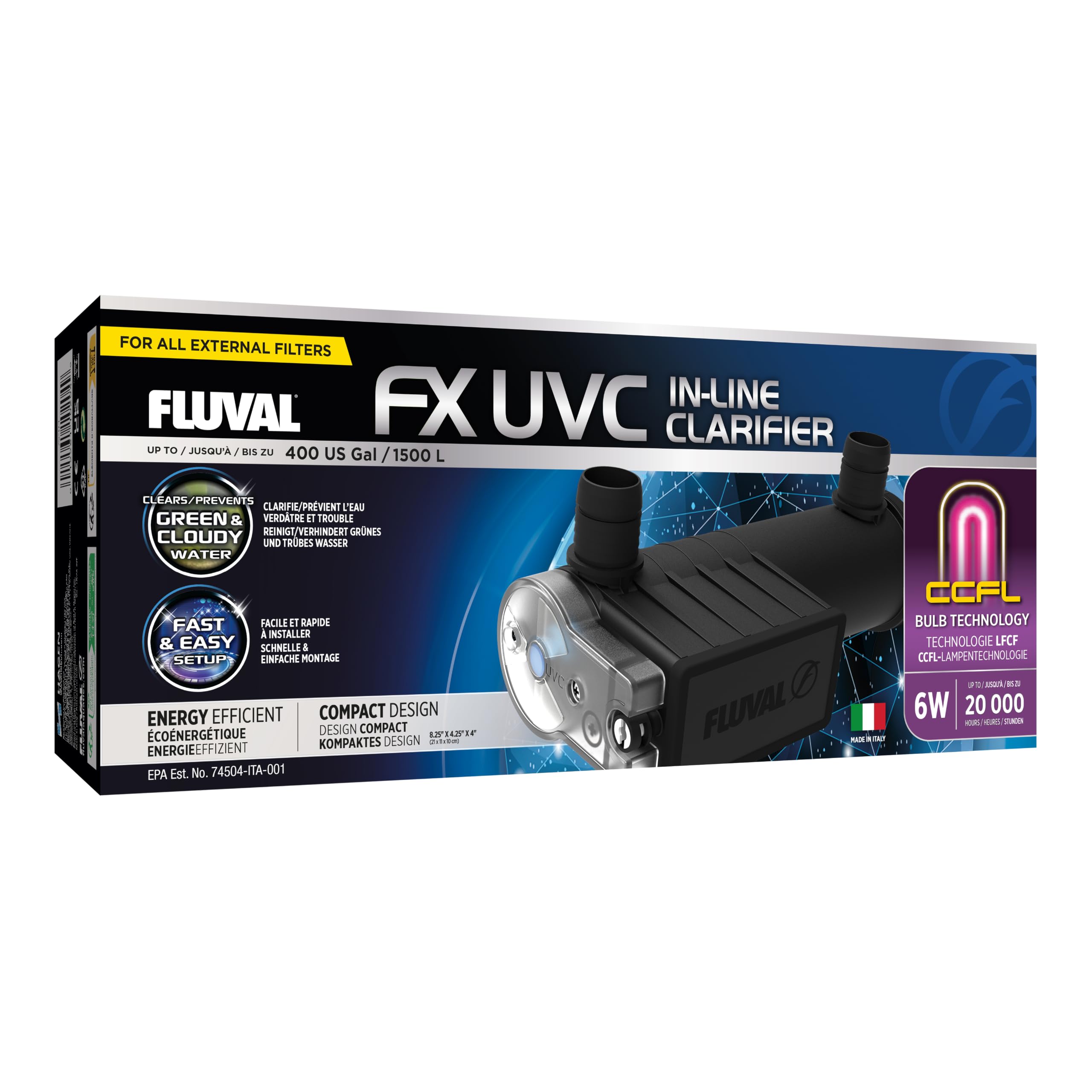Fluval FX UVC Inline-Klärgerät