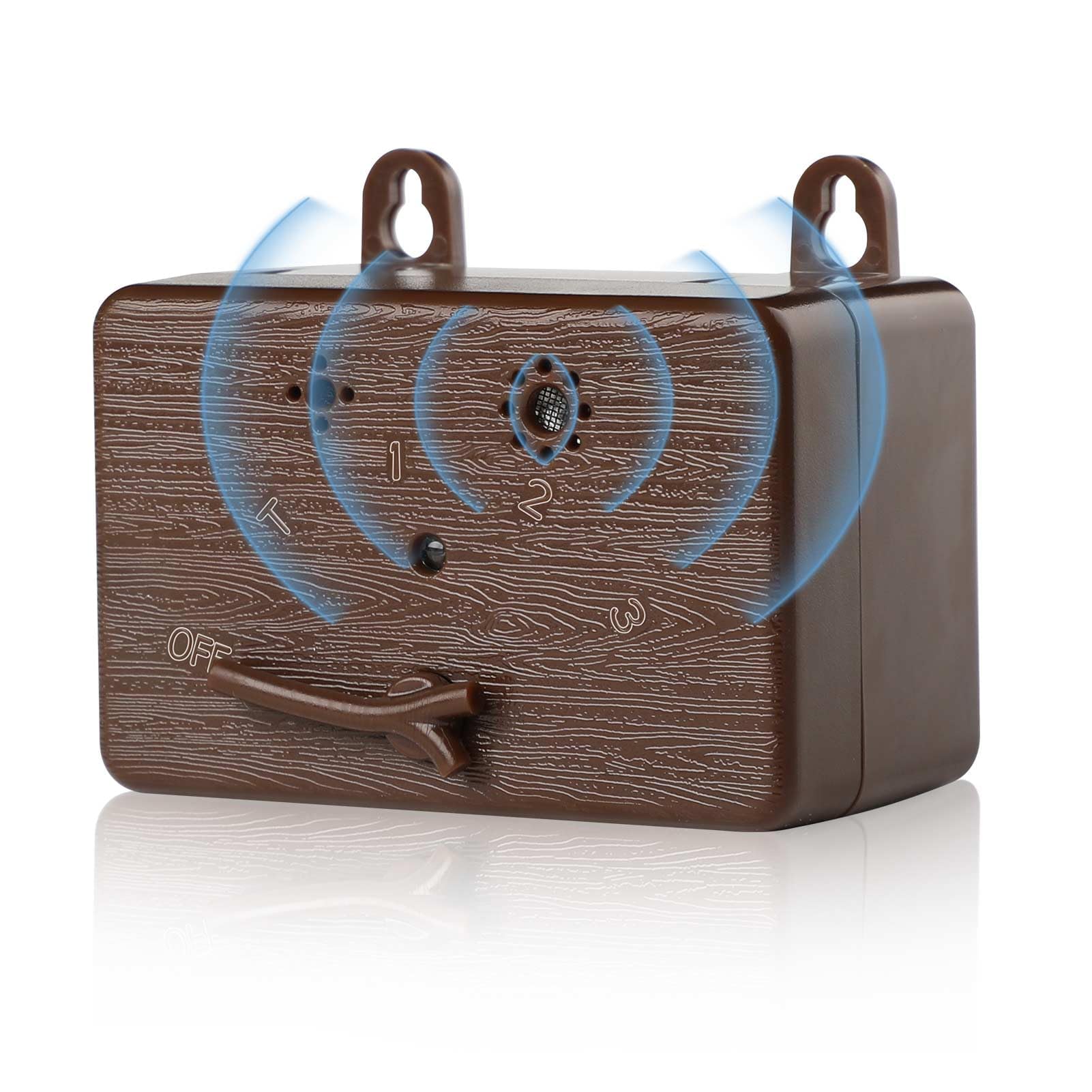 PaporichAnti Dog Barking Device, Dog Barking Control Devices, Dog Barking Deterrent Bark Box, Neighbors Dog Silencer Outdoor Indoor, 3 Modes Dog Barking Silencer Safe for Dogs(Brown)