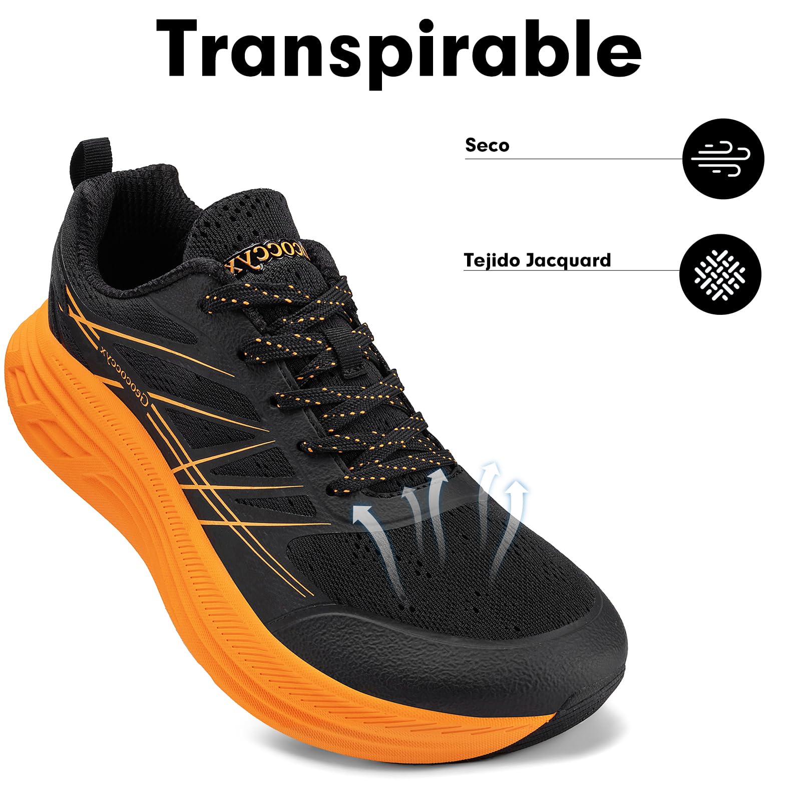 Zapatillas deportivas para hombre, con puntera ancha, transpirables, antideslizantes, tallas 39-46