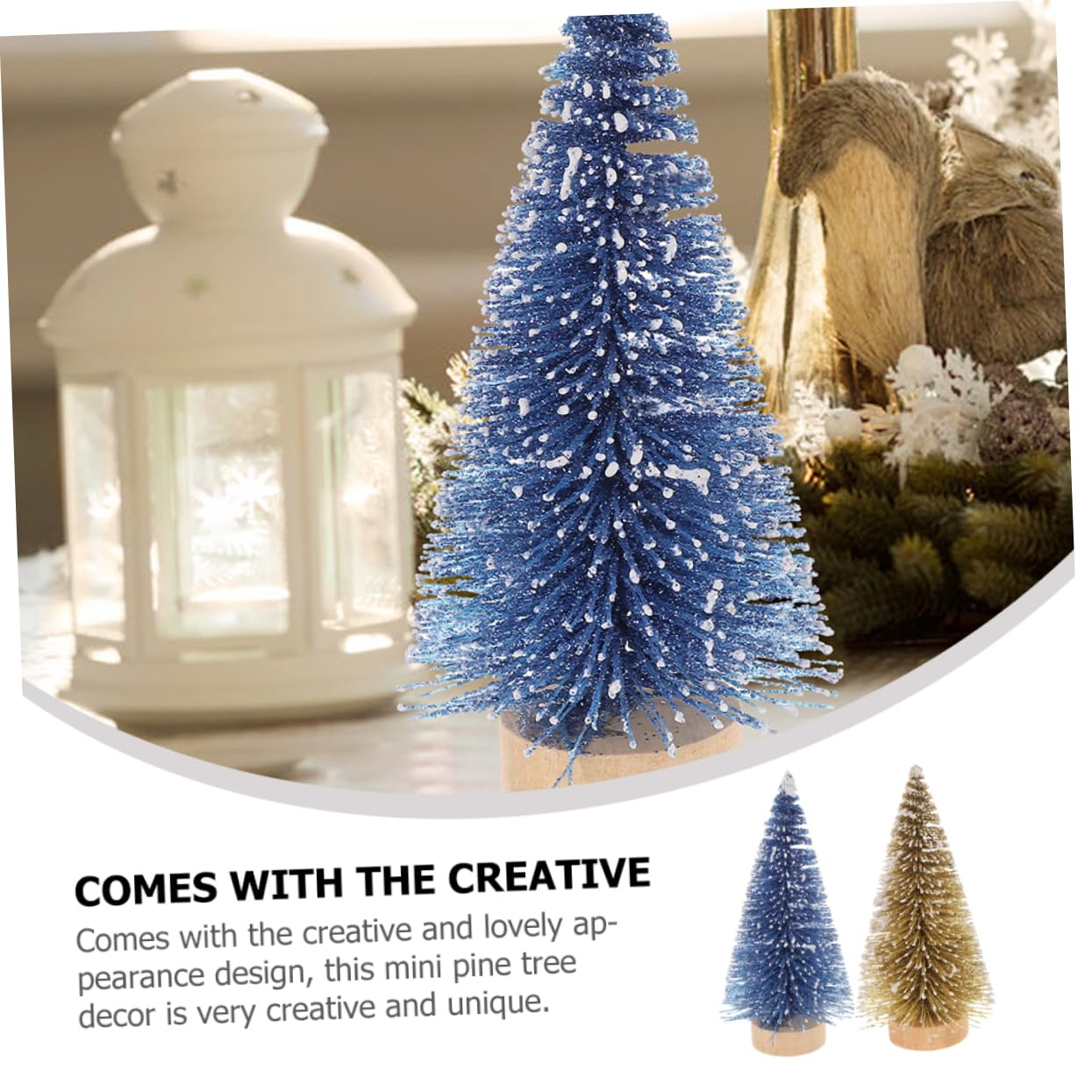 Cabilock 3 Sätze Mini Weihnachtsbaum Weihnachtsdekoration Baum Weihnachtsbaum Mit Licht Weihnachtsbaum Tischdekoration Desktop Weihnachtsbaum Weihnachtstischdekoration 8 Stück * 3
