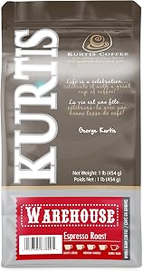 Kurtis Coffee Company - Warehouse Espresso | Whole Bean Coffee | Roasted in Toronto, Ontario | 454g / 1lb