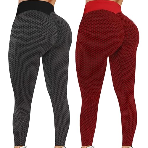 Reosse Leggings for Women - 2 Pack High Waist Yoga Pants for Women