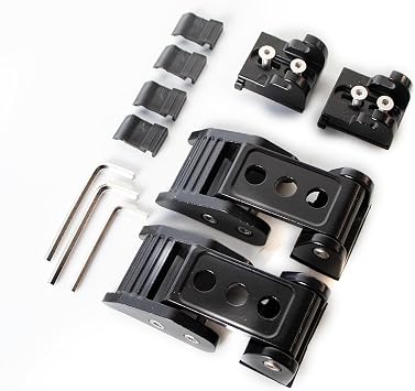 Hood Latches Aluminum Hood Catch Kits for Jeep Wrangler JK/JKU 2007-2018, JL JLU 2018-2026 & Jeep Gladiator JT 2020-2026 Latch Locking