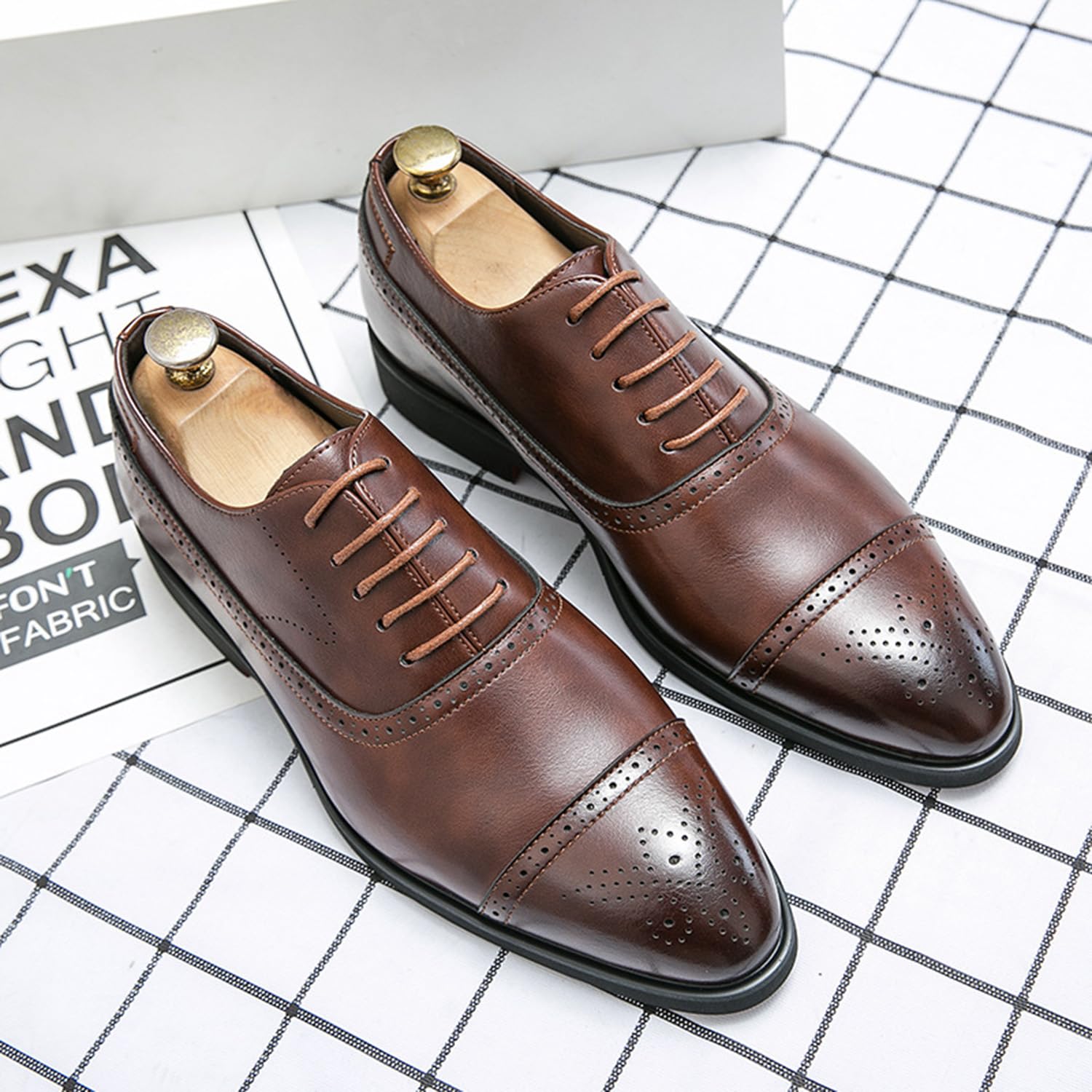 Scarpe Stringate da Uomo Brogues Scarpe Eleganti da Uomo | Scarpe Oxford Da Uomo Scarpe Brogues Eleganti Da Uomo Scarpe Stringate Leggere Da Uomo